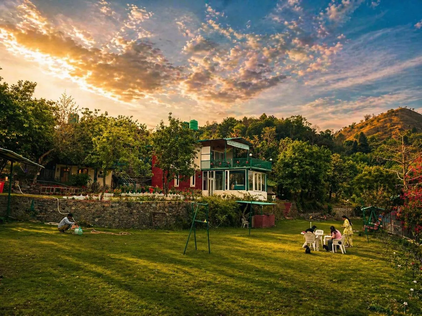 Natural landscape in Bougainvilla Mountain Retreat, near Bhimtal