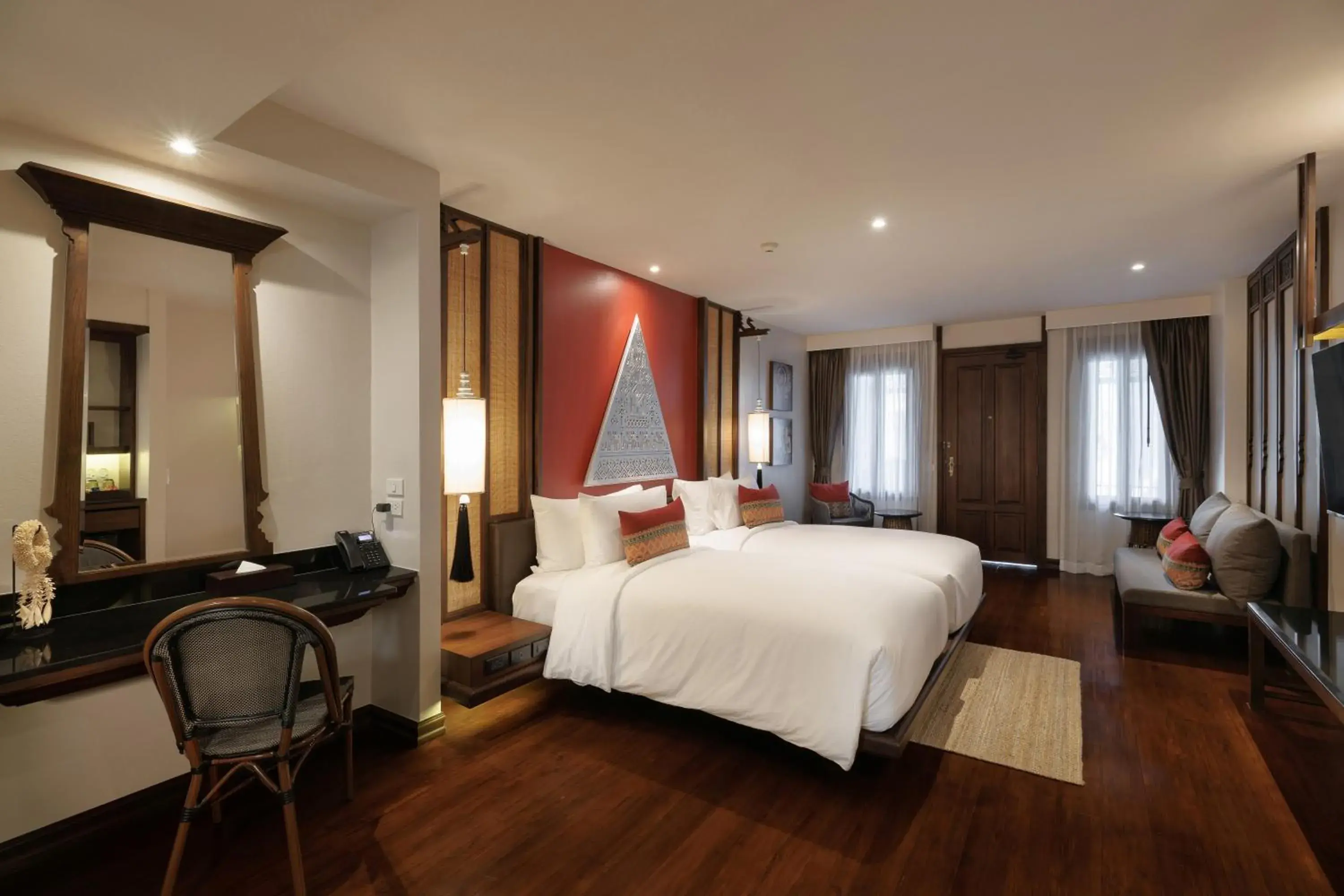 Deluxe Twin Room in Akira Thaphae Hotel Deluxe Twin Room in Akira Thaphae Hotel