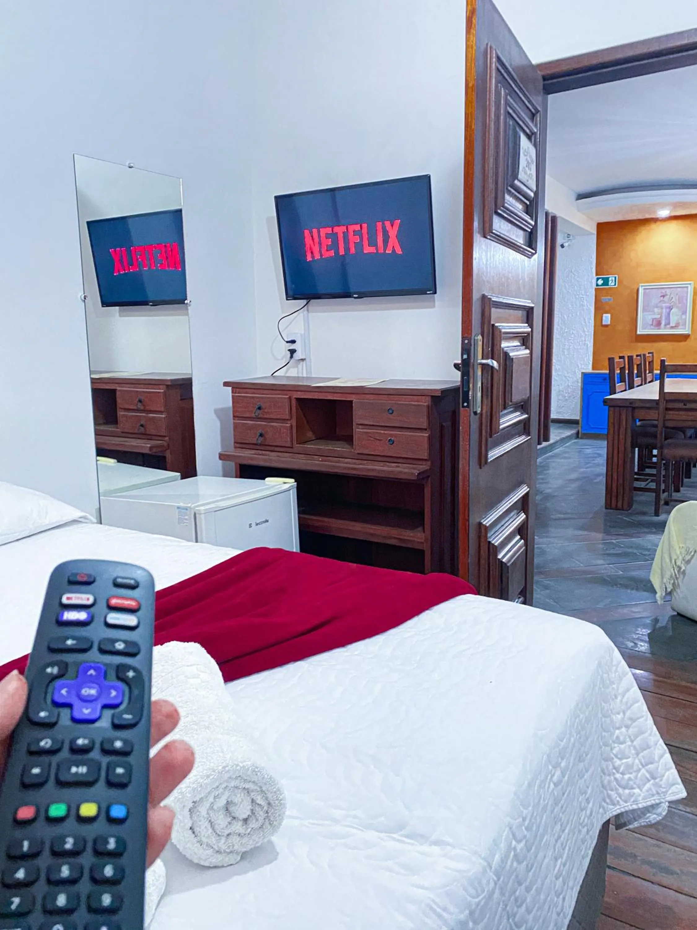 Bed in Pousada Flor de Lis