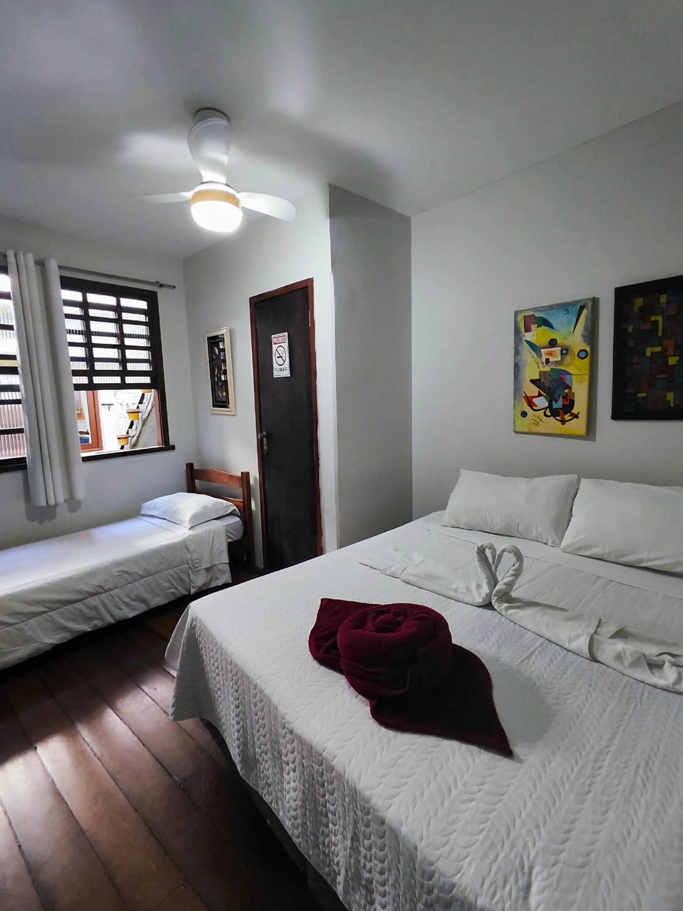 Bed in Pousada Flor de Lis