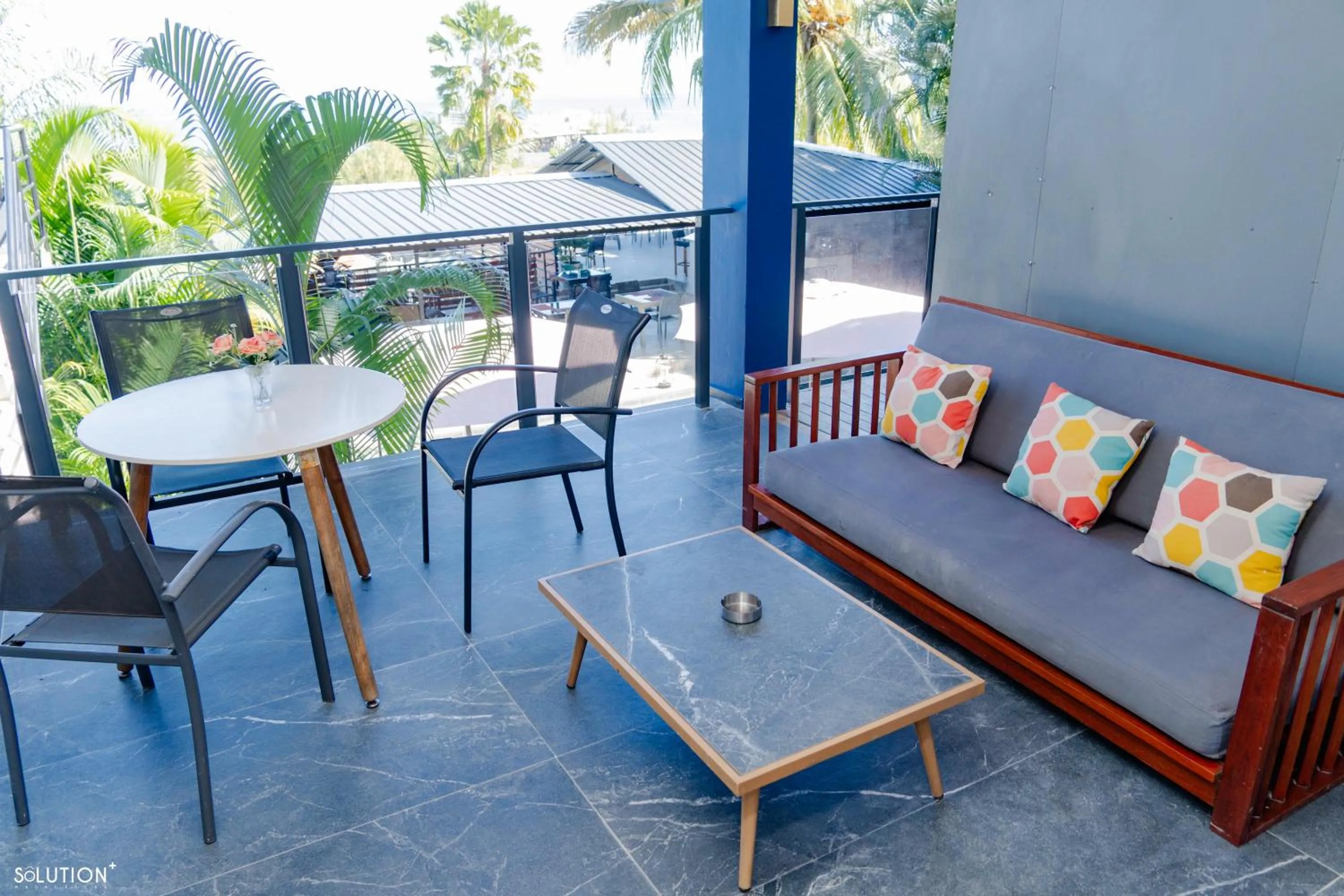 Patio in Hôtel Villa Les Orchidées
