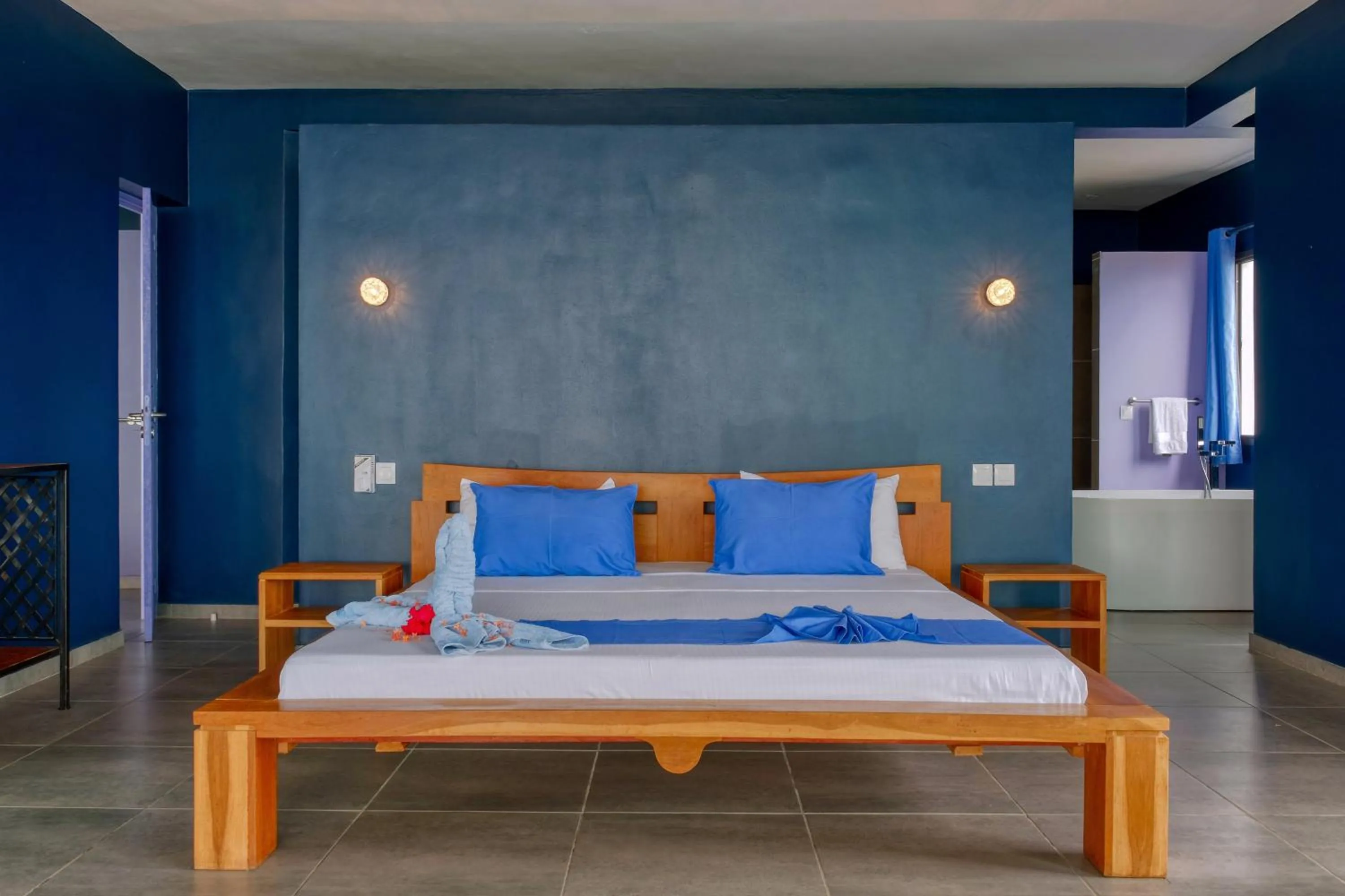 Photo of the whole room, Bed in Hôtel Villa Les Orchidées