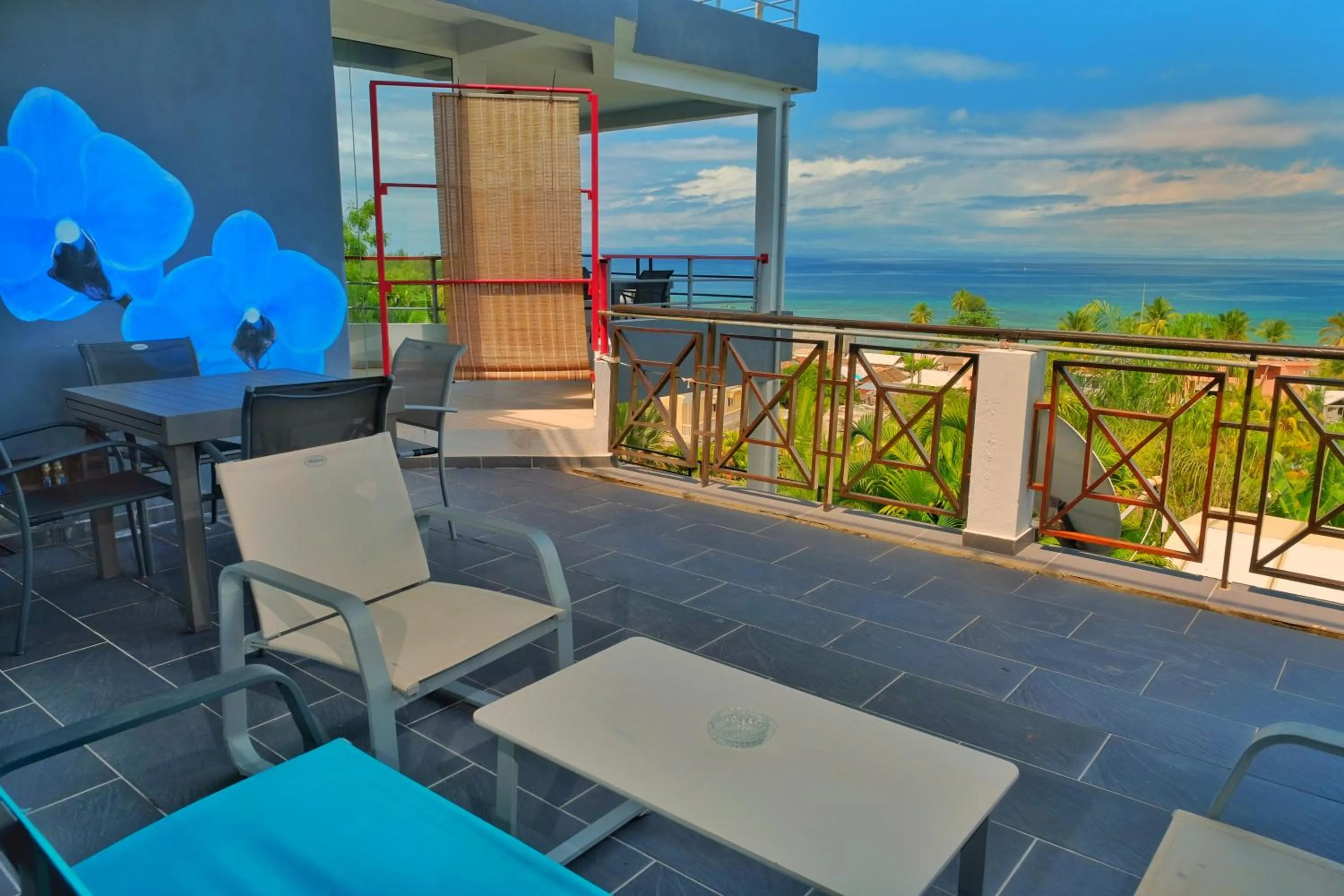 Balcony/Terrace in Hôtel Villa Les Orchidées