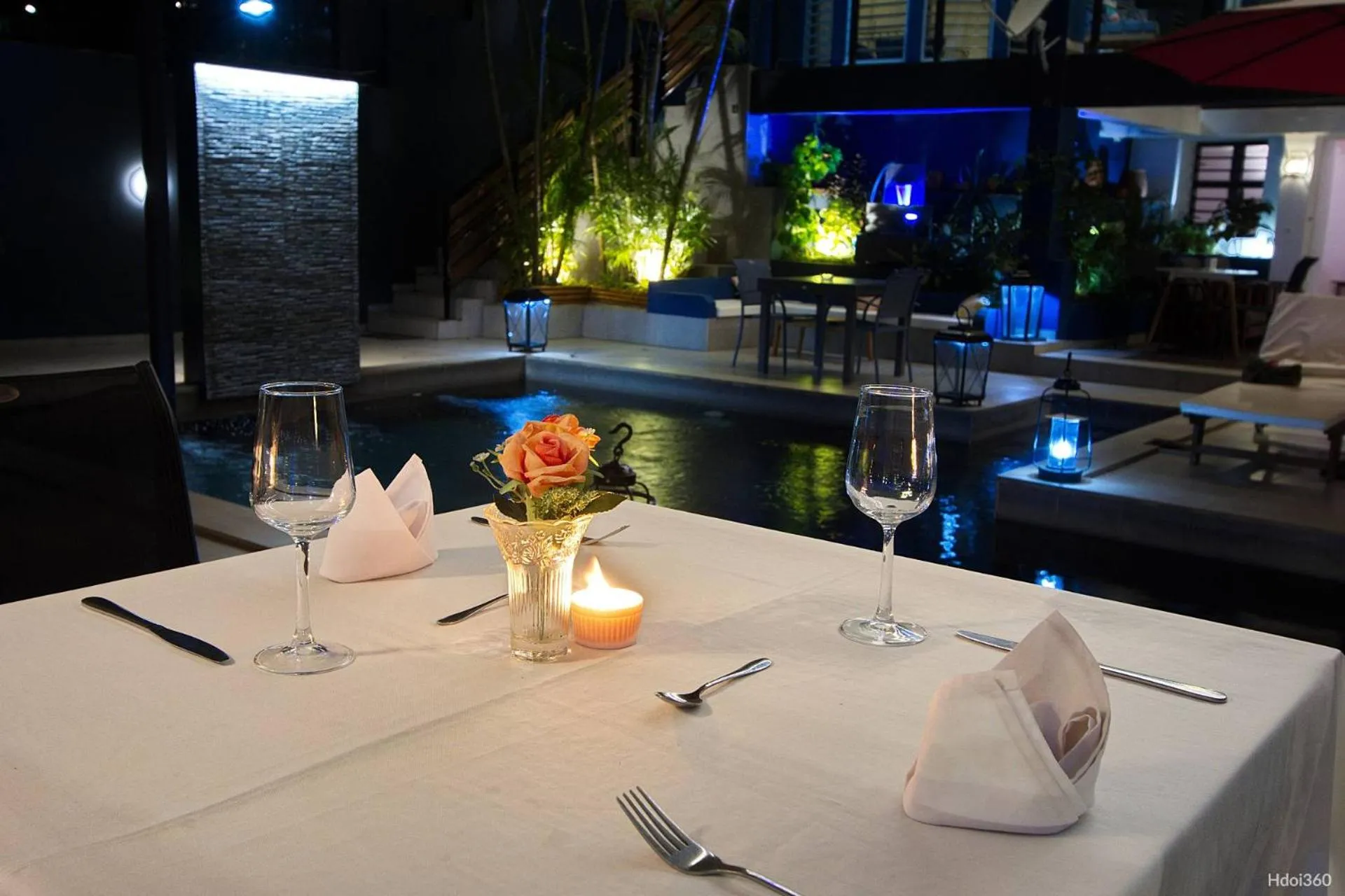 Restaurant/places to eat in Hôtel Villa Les Orchidées