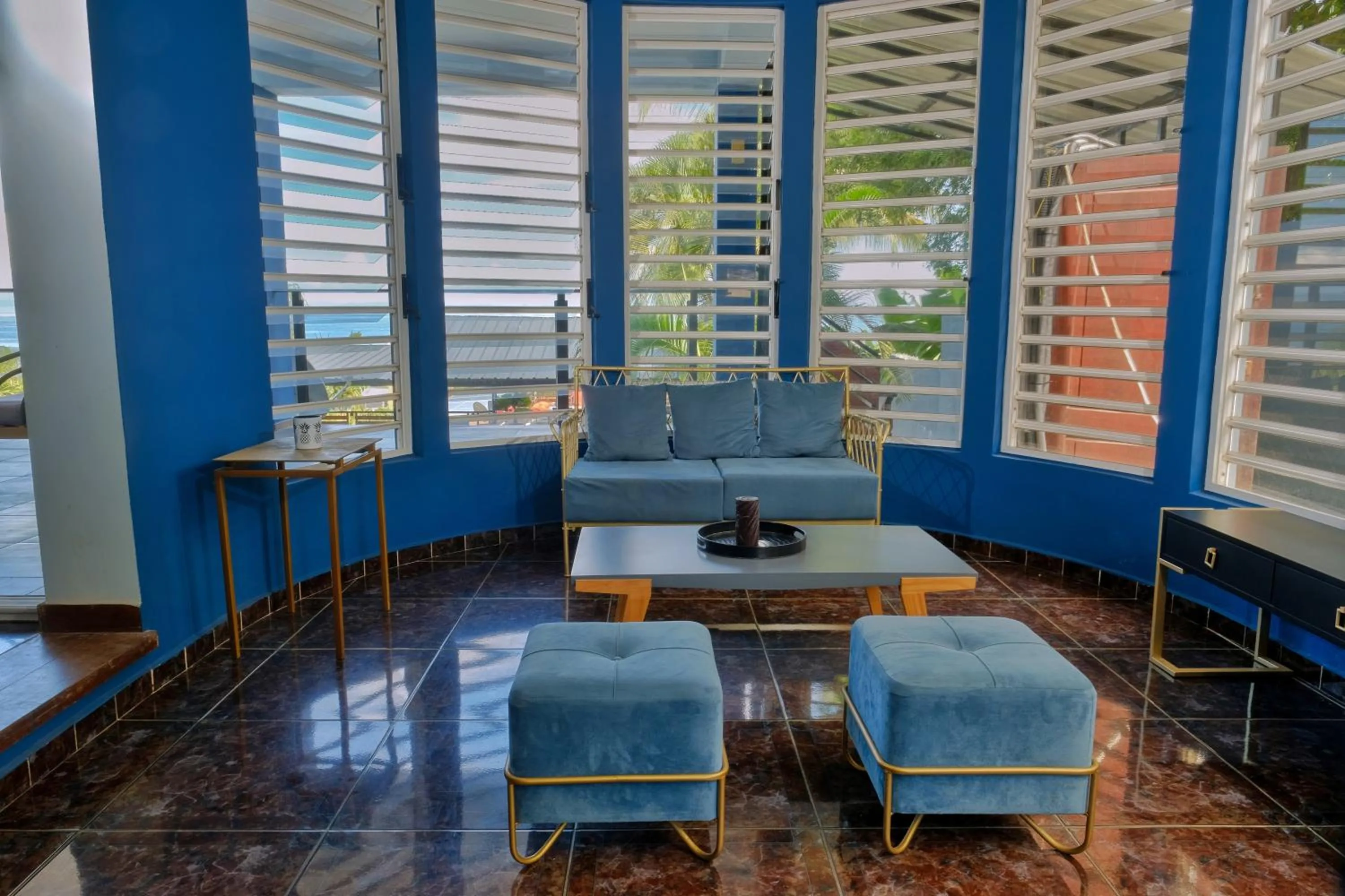 Living room in Hôtel Villa Les Orchidées