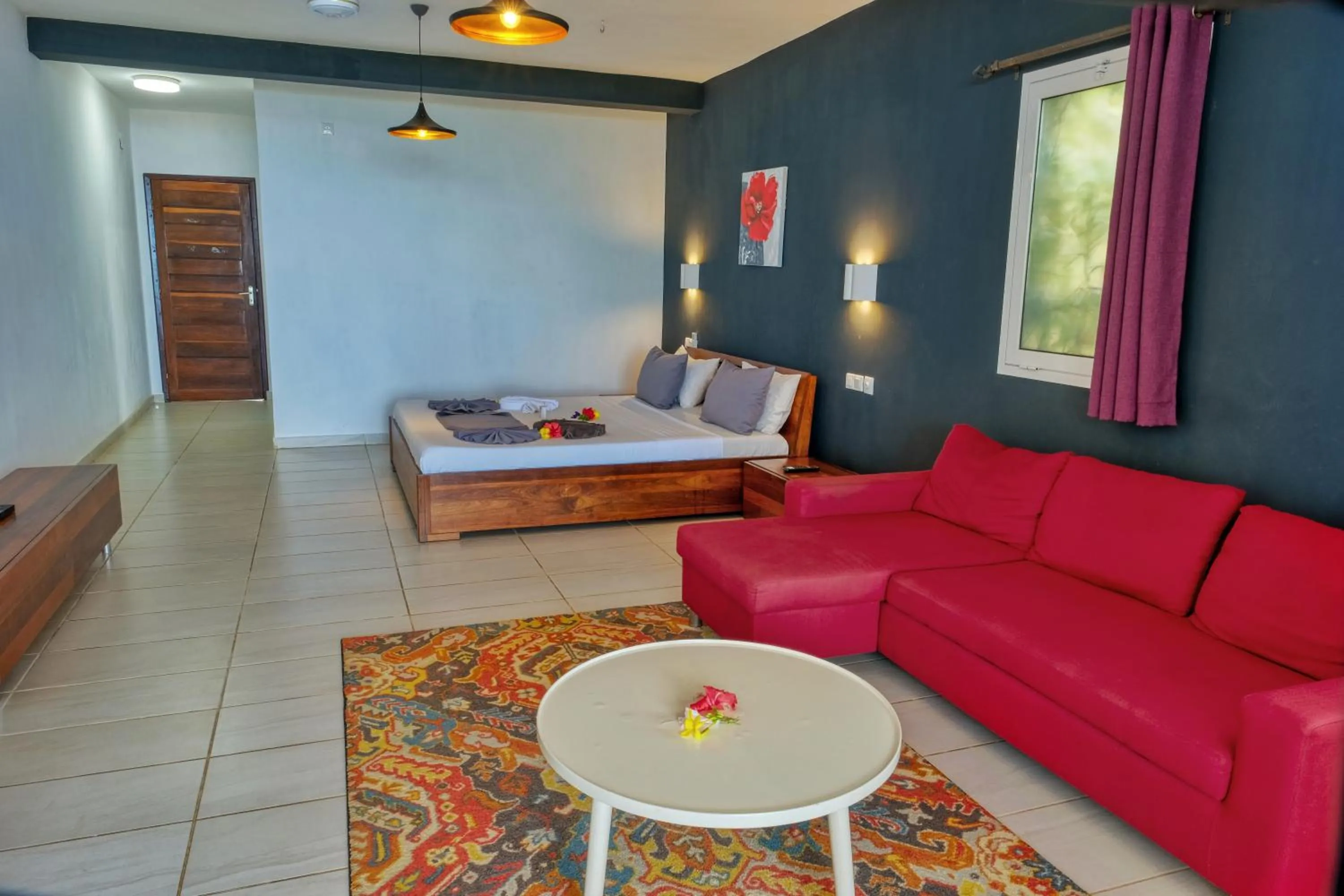 Living room in Hôtel Villa Les Orchidées