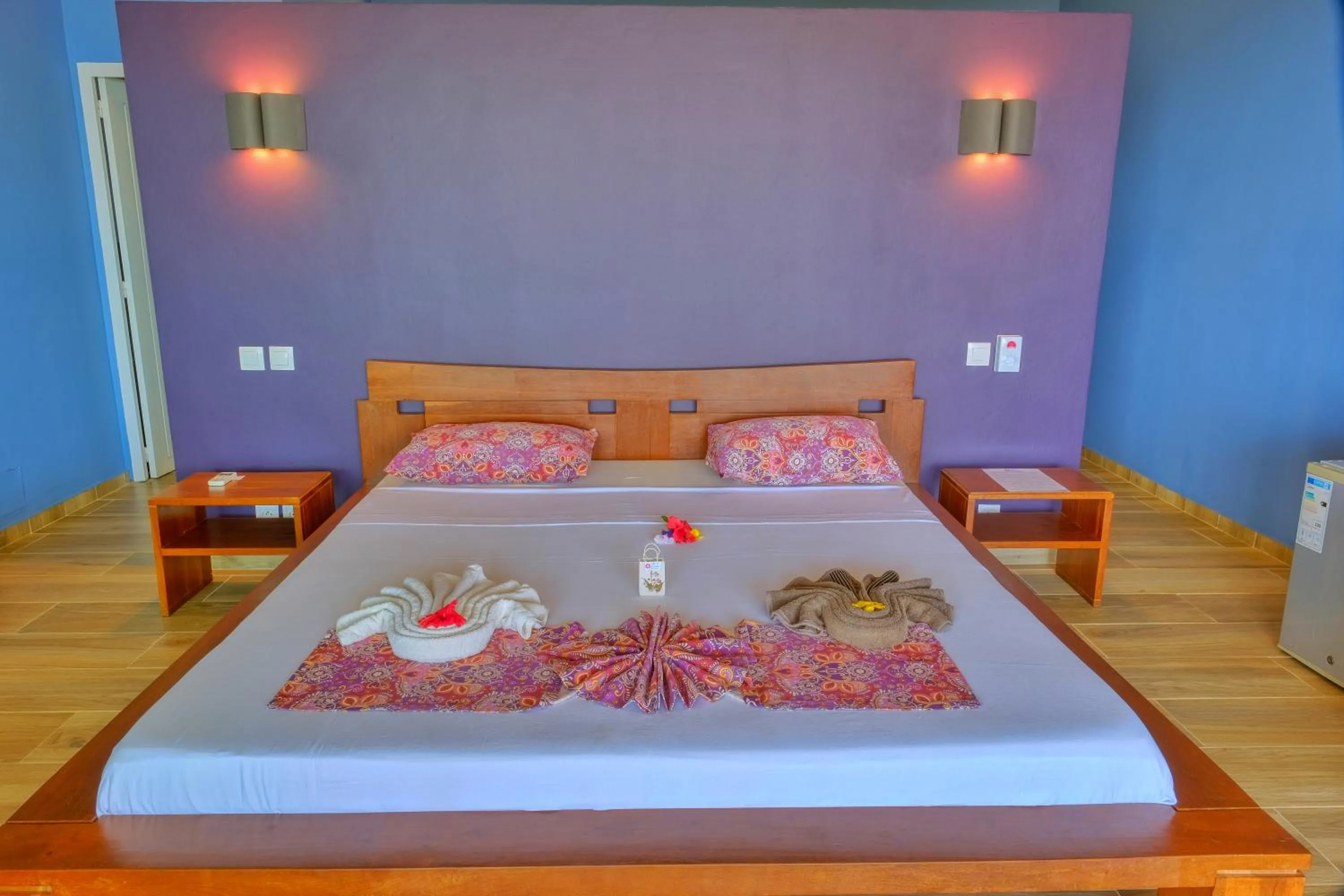 Bed in Hôtel Villa Les Orchidées