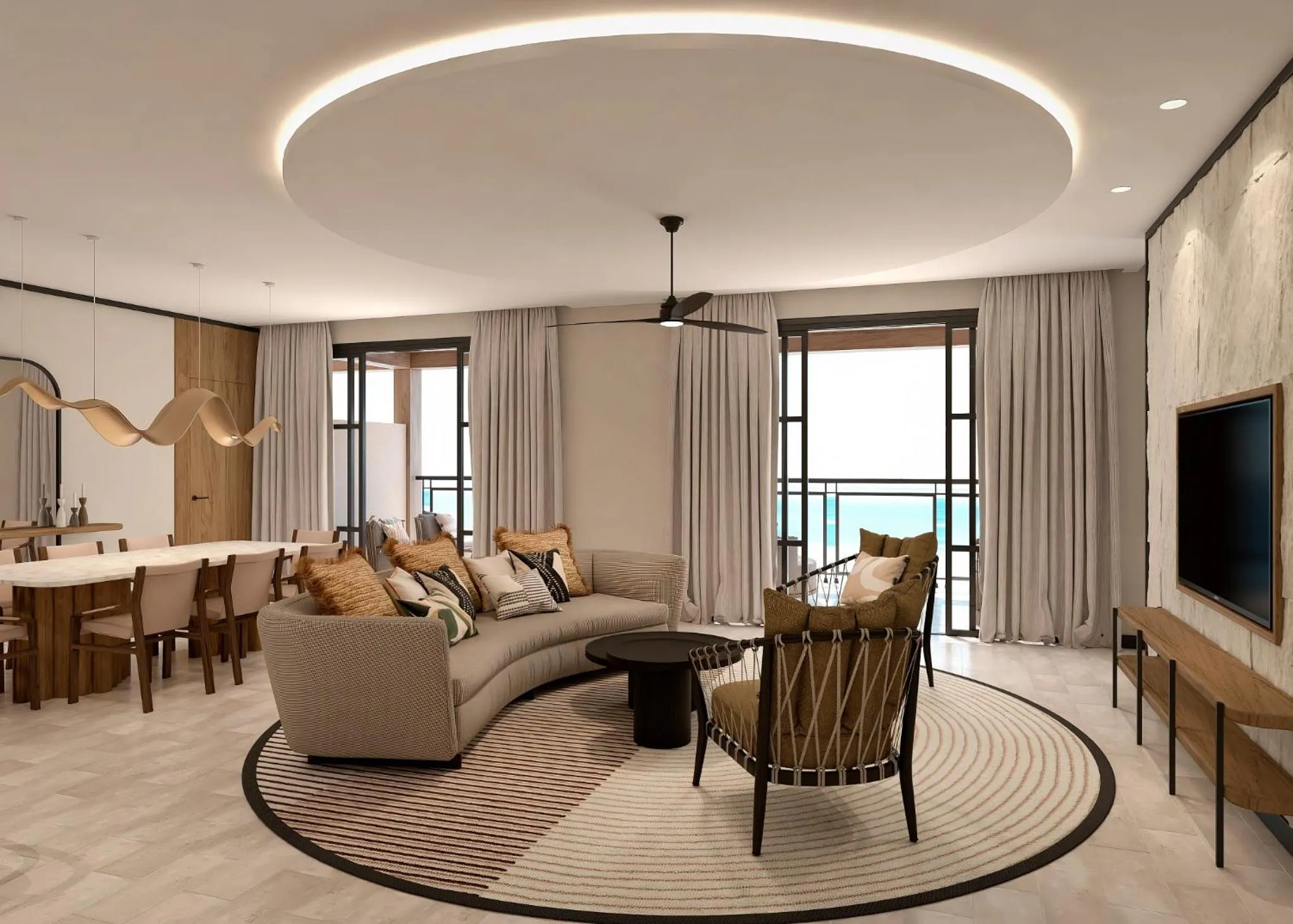 Living room in Secrets Playa Esmeralda Resort & Spa - All Inclusive