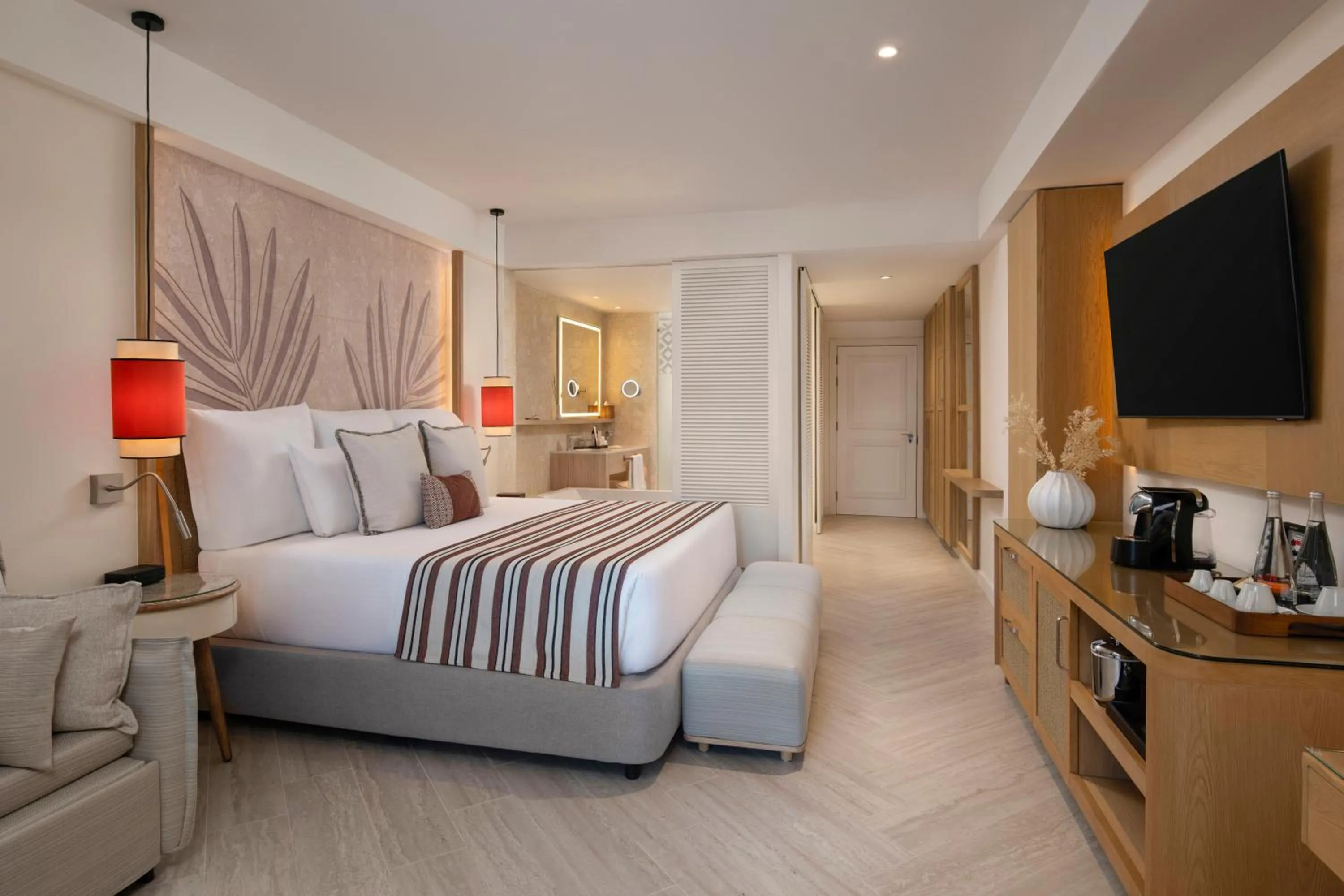 Coffee/tea facilities, Bed in Dreams Playa Esmeralda Resort & Spa - All Inclusive