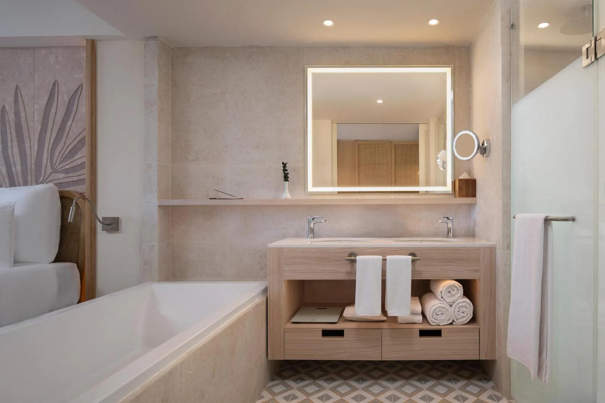 Bathroom, Bed in Dreams Playa Esmeralda Resort & Spa - All Inclusive