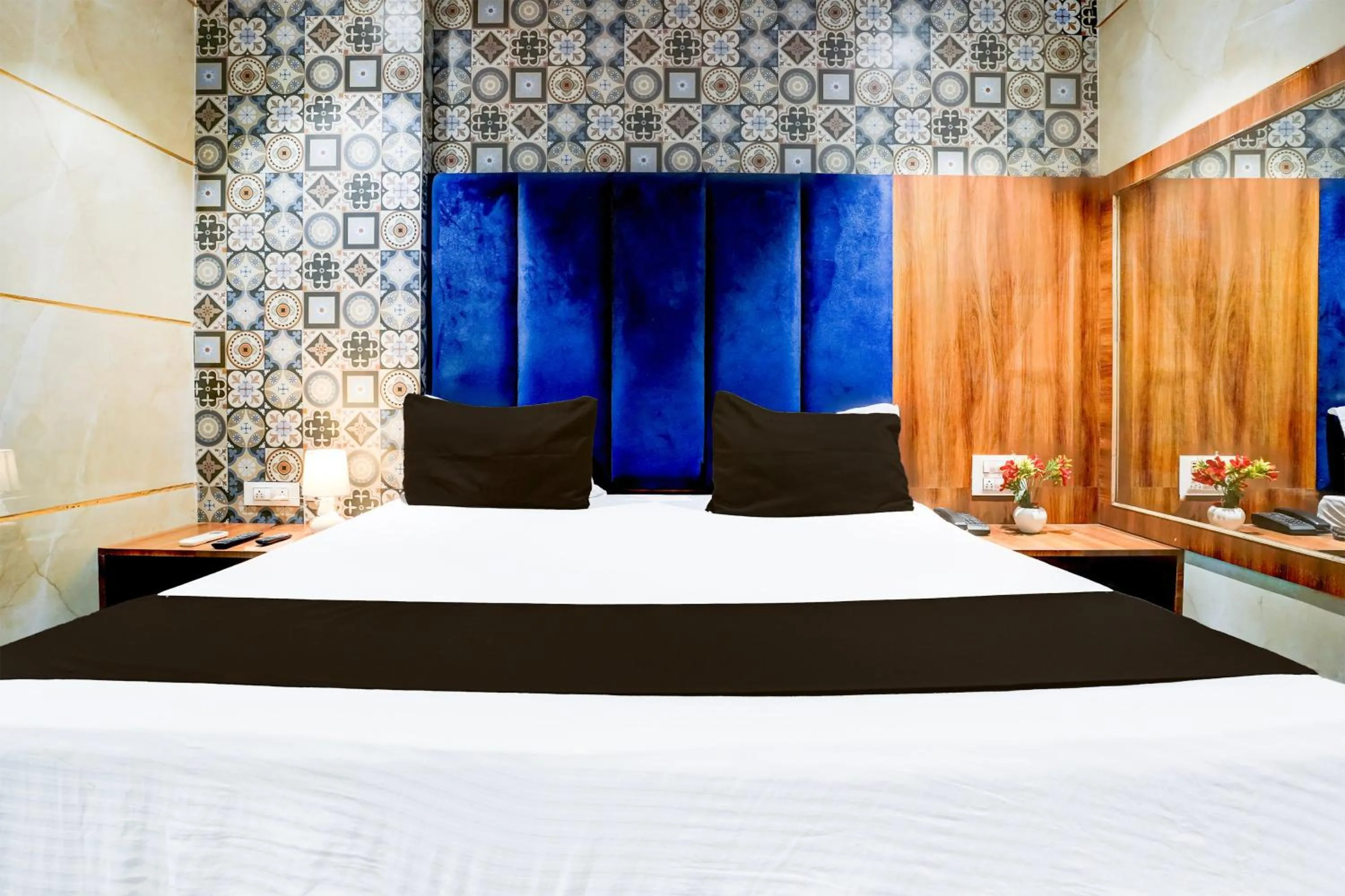 Bedroom, Bed in Hotel O Shiv Sai Residency Lodging & Boarding