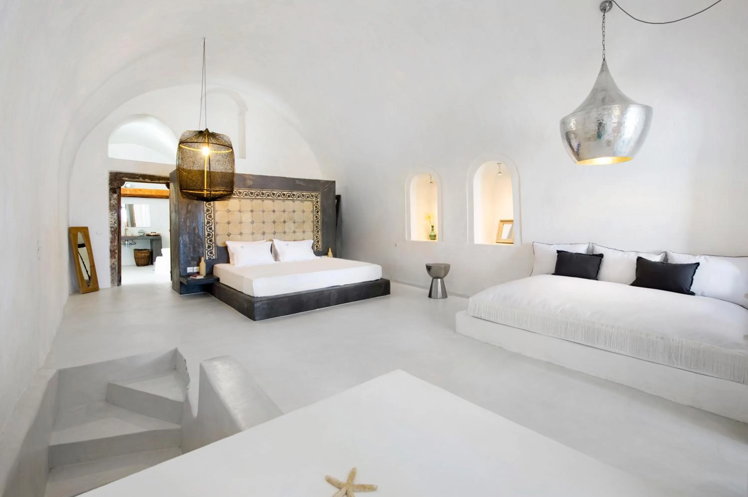 Bed in Sophia Luxury Suites