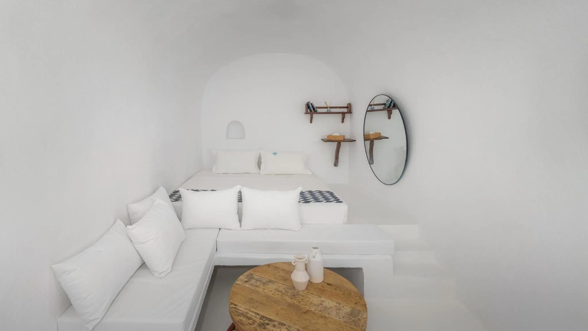 Bed in Sophia Luxury Suites