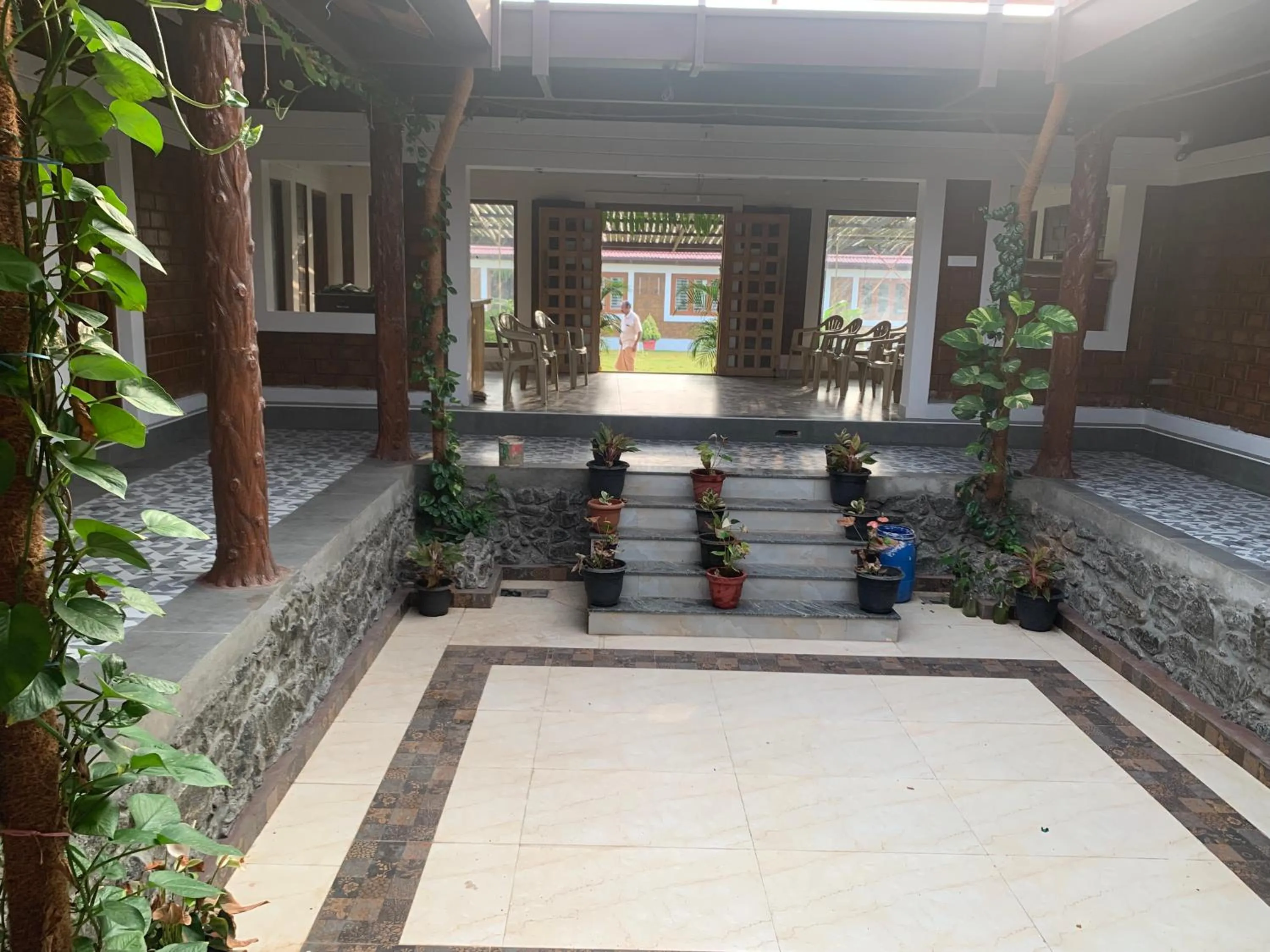 Inner courtyard view in Love Green Resorts