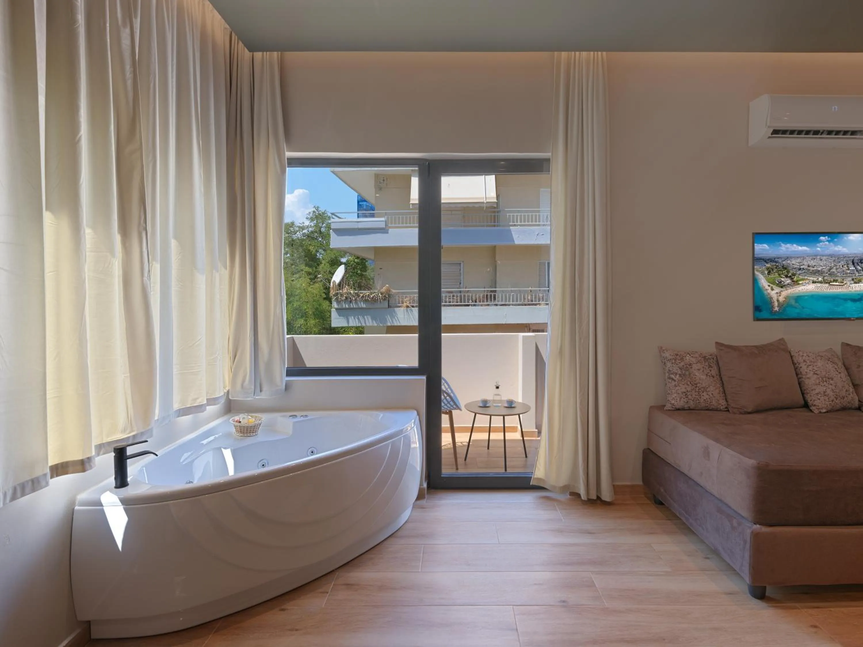 Hot Tub in YaPe Coastal Suites at Alimos Beach