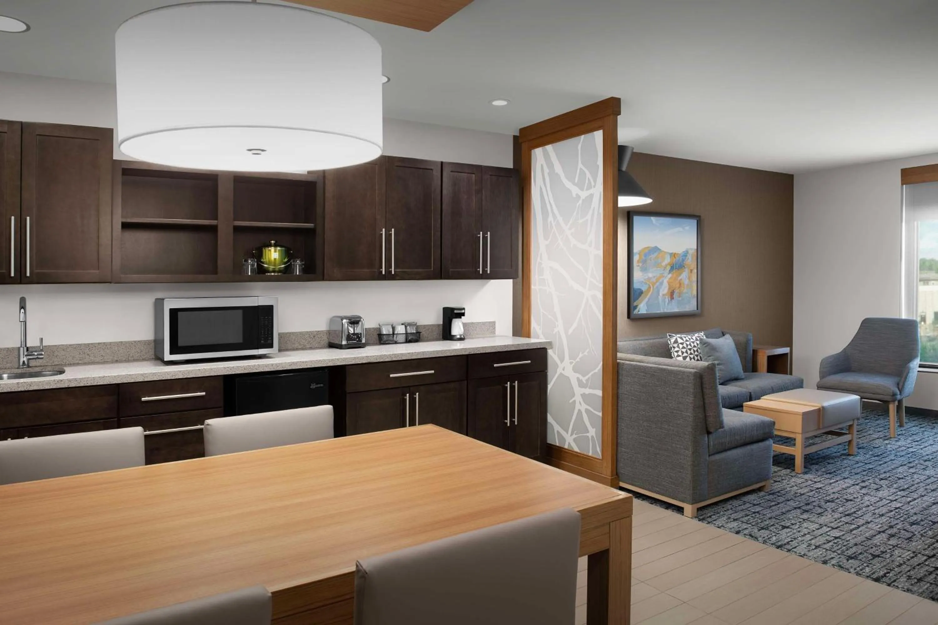 Kitchen or kitchenette in Hyatt Place Boulder Pearl Street - Newly Renovated