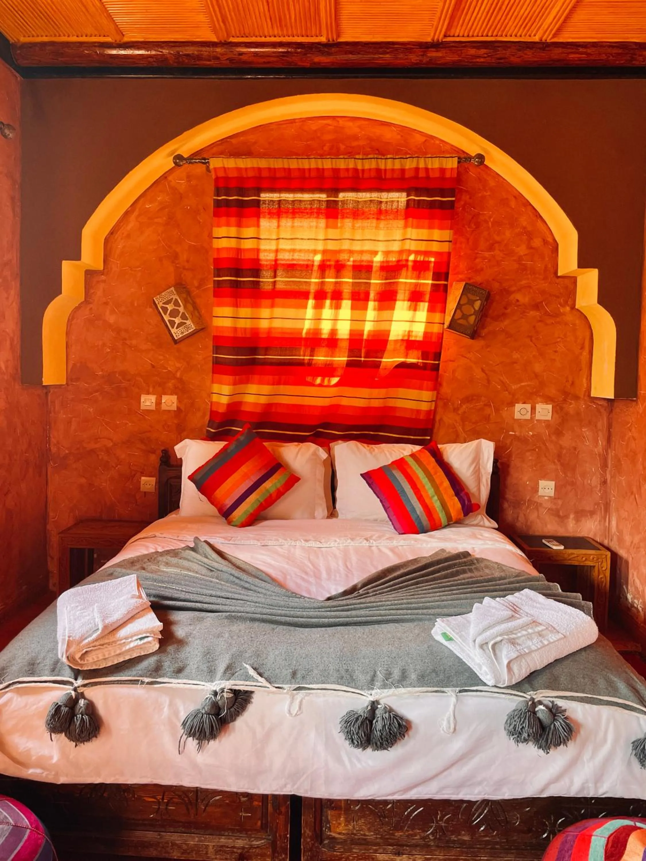 Bed in Kasbah Imlil