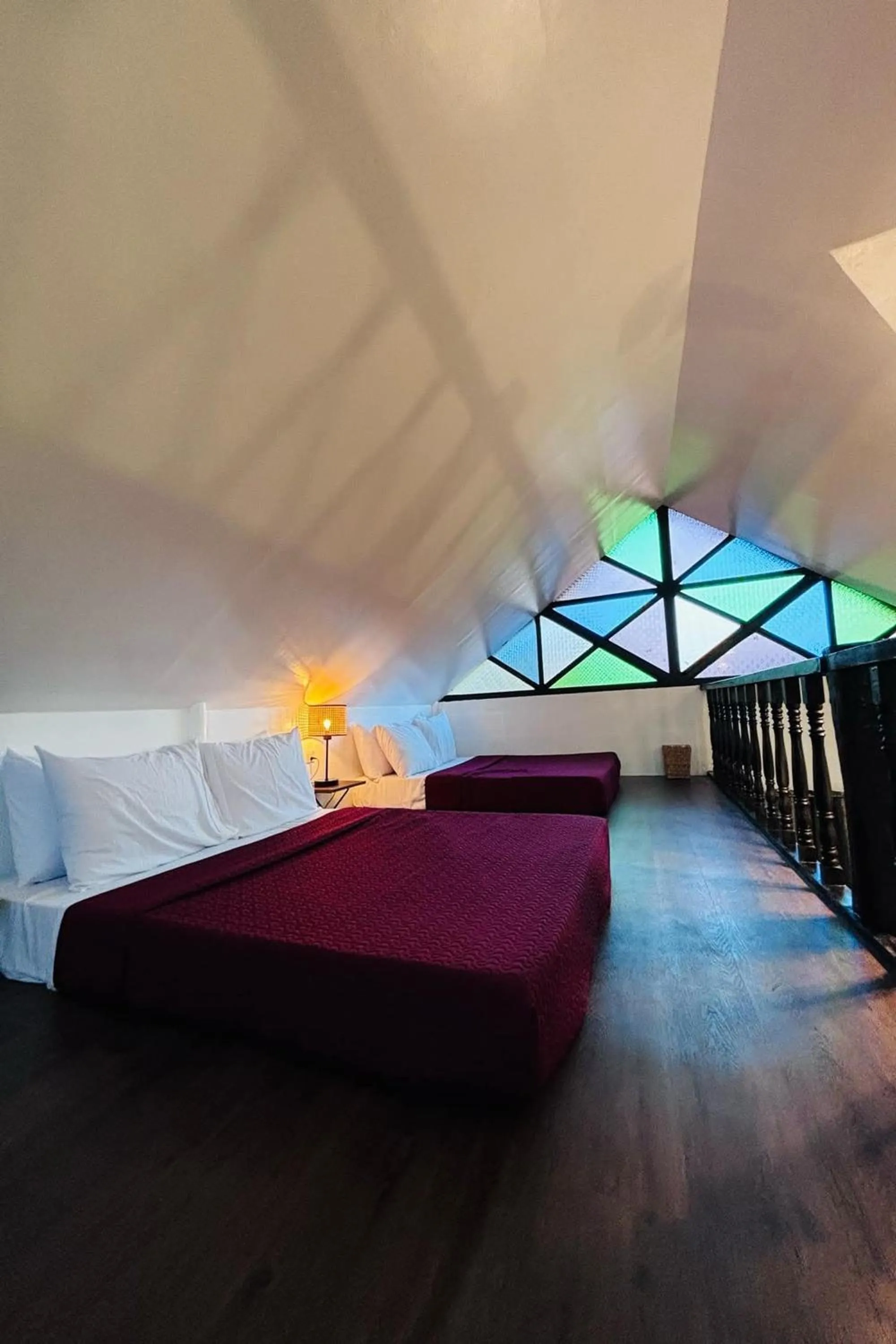 Bed in Ilocos Urban Wave Resort