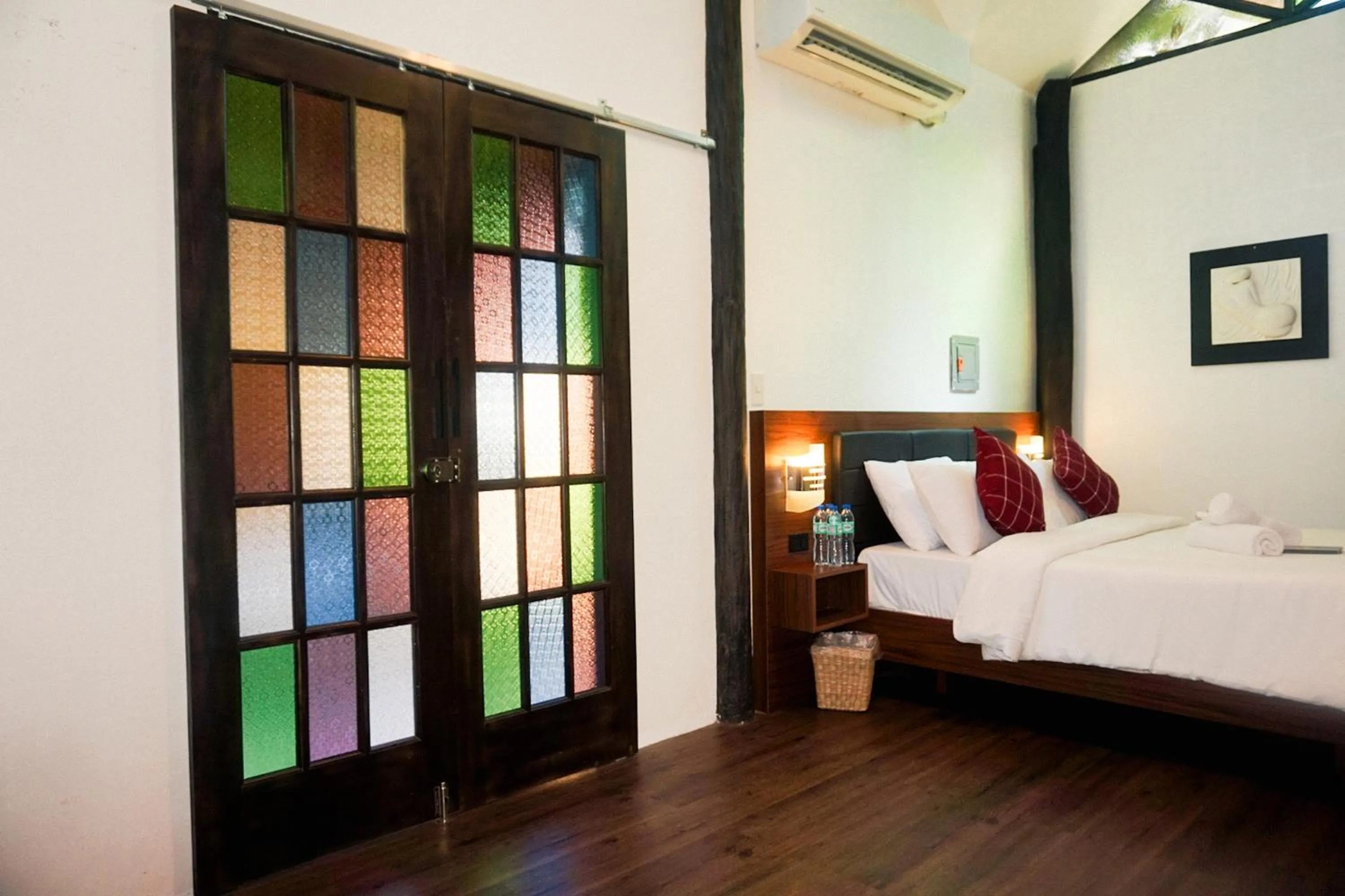 Bed in Ilocos Urban Wave Resort