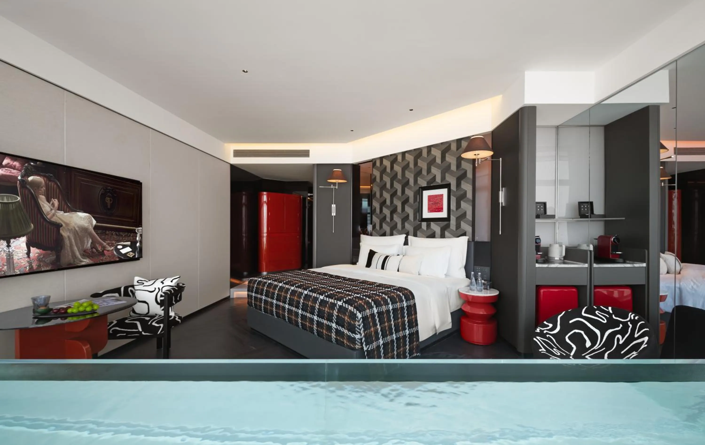 Bed in ISEYA Panoramic Hotel Changsha Wuyi Square Flagship