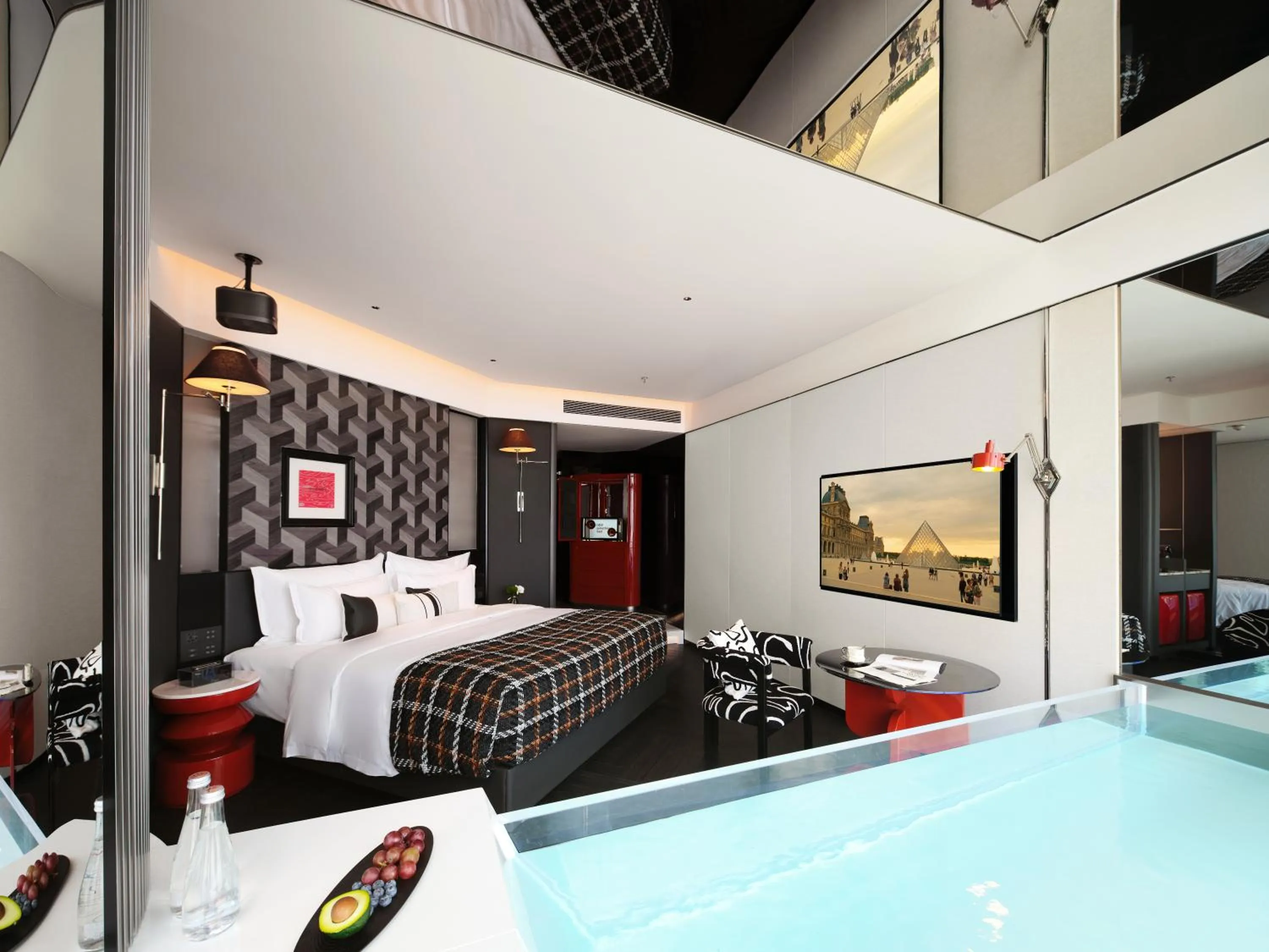 Bed in ISEYA Panoramic Hotel Changsha Wuyi Square Flagship