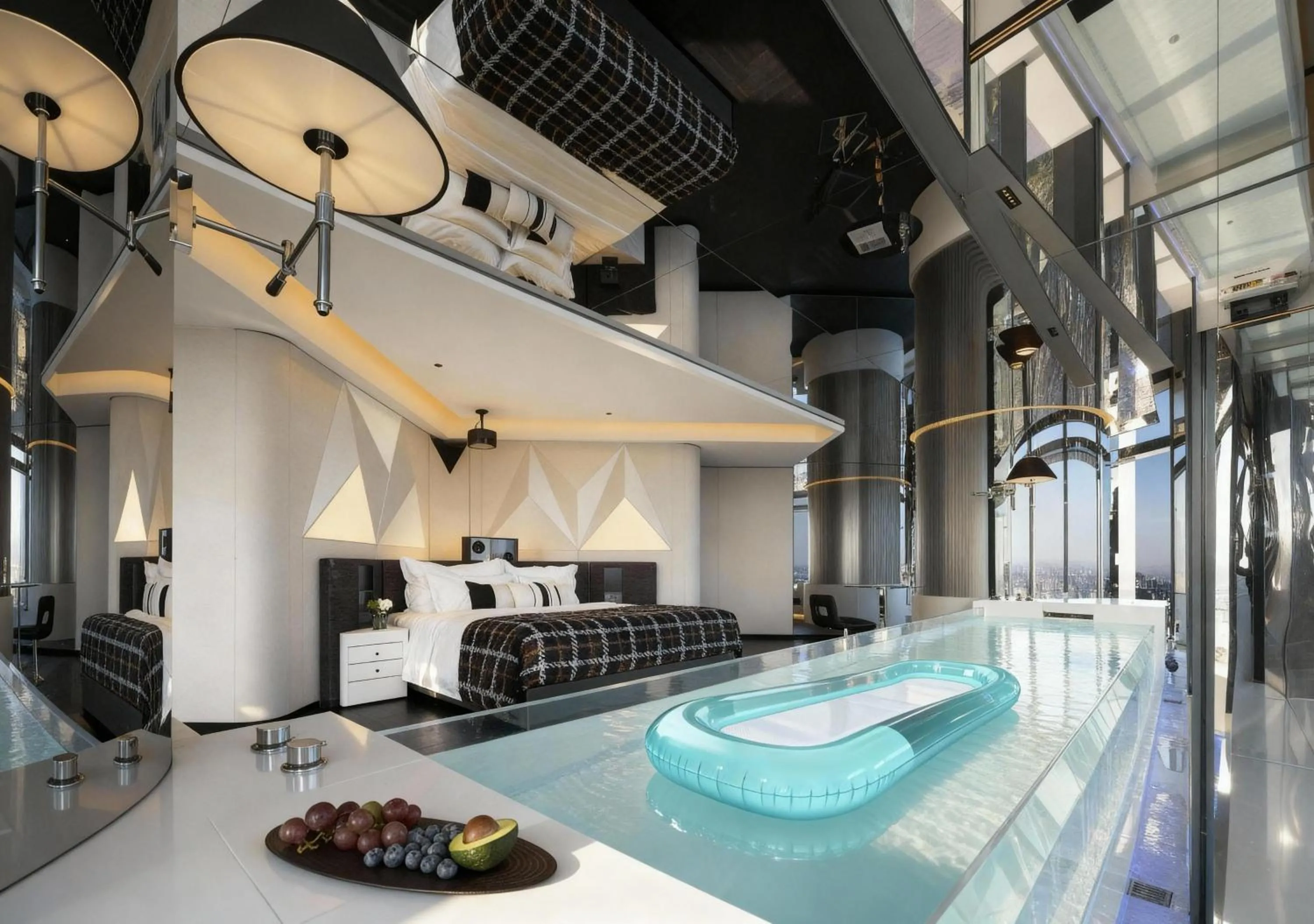 Photo of the whole room in ISEYA Panoramic Hotel Changsha Wuyi Square Flagship