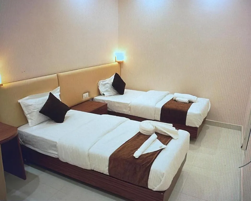Bed in Hotel Mystic Mithila