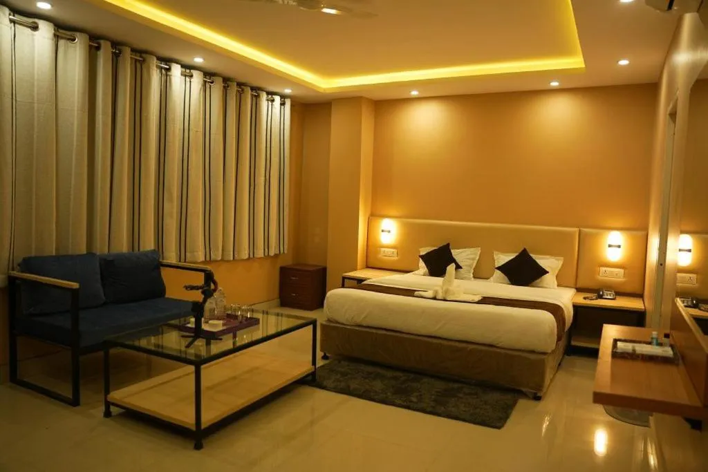 Bed in Hotel Mystic Mithila