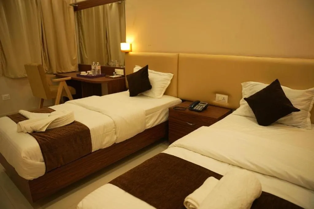Bed in Hotel Mystic Mithila