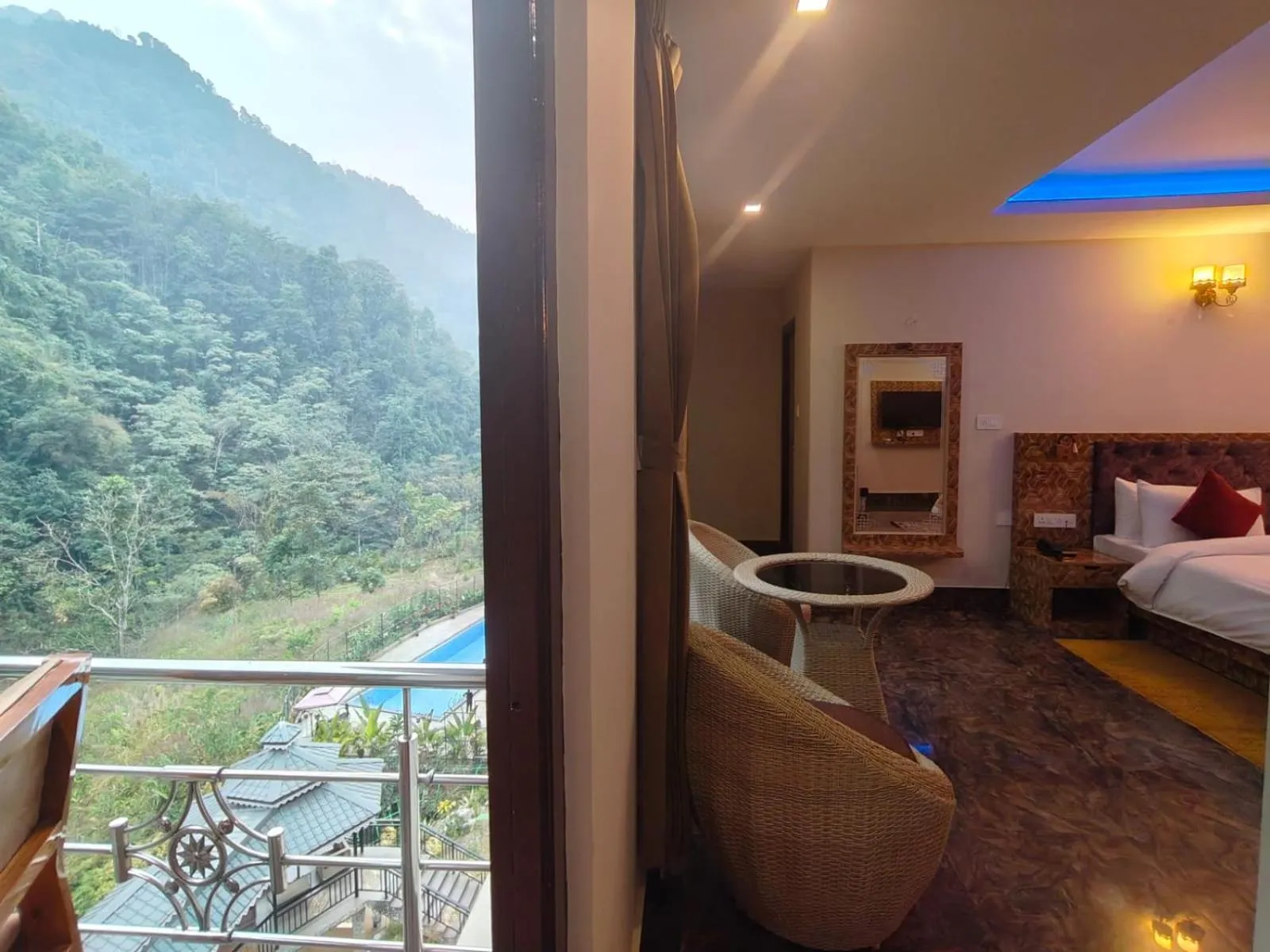 View (from property/room), Bed in Nature's Nest Resort