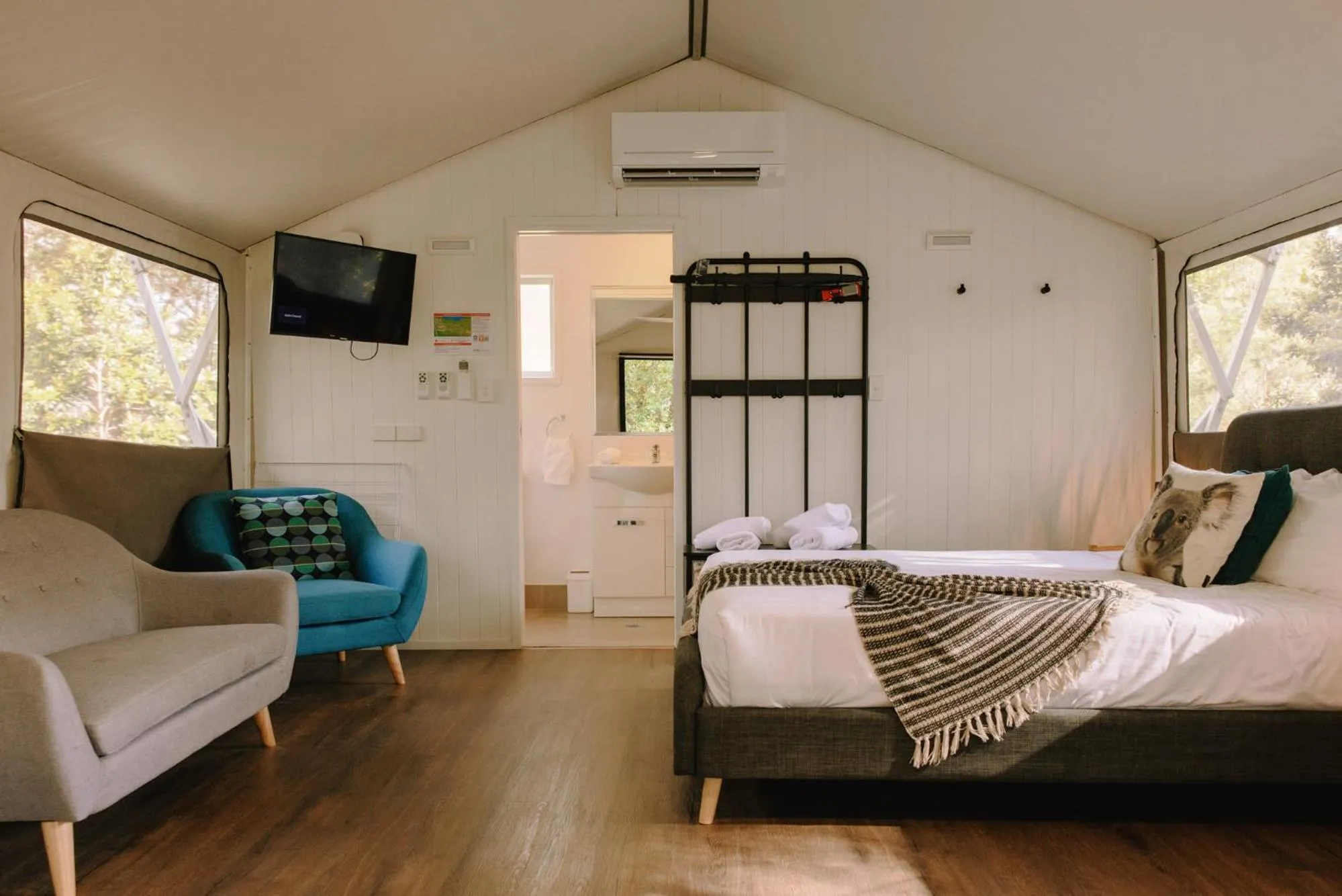 Bed in Port Stephens Koala Sanctuary