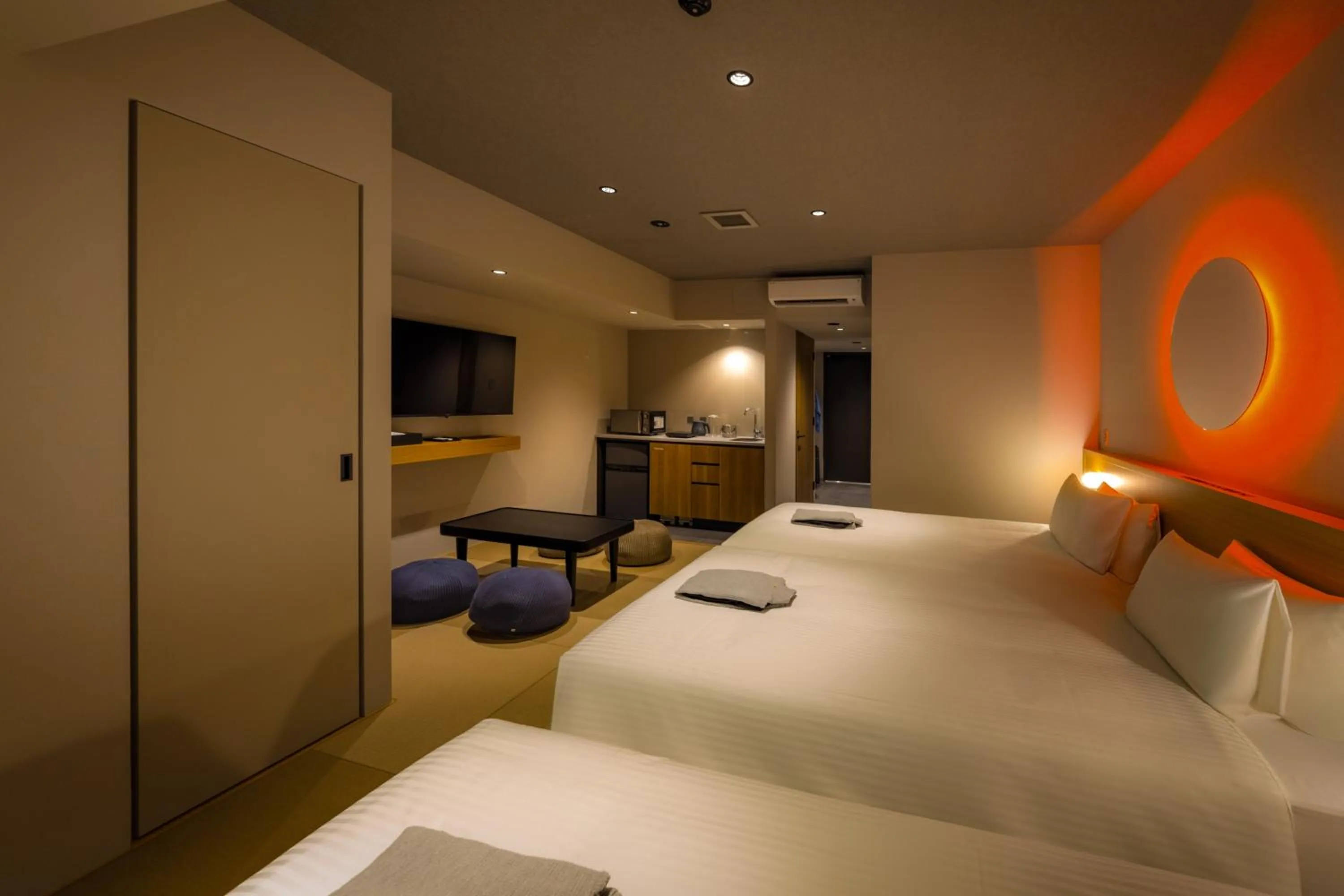 Photo of the whole room, Bed in &Here SHINJUKU
