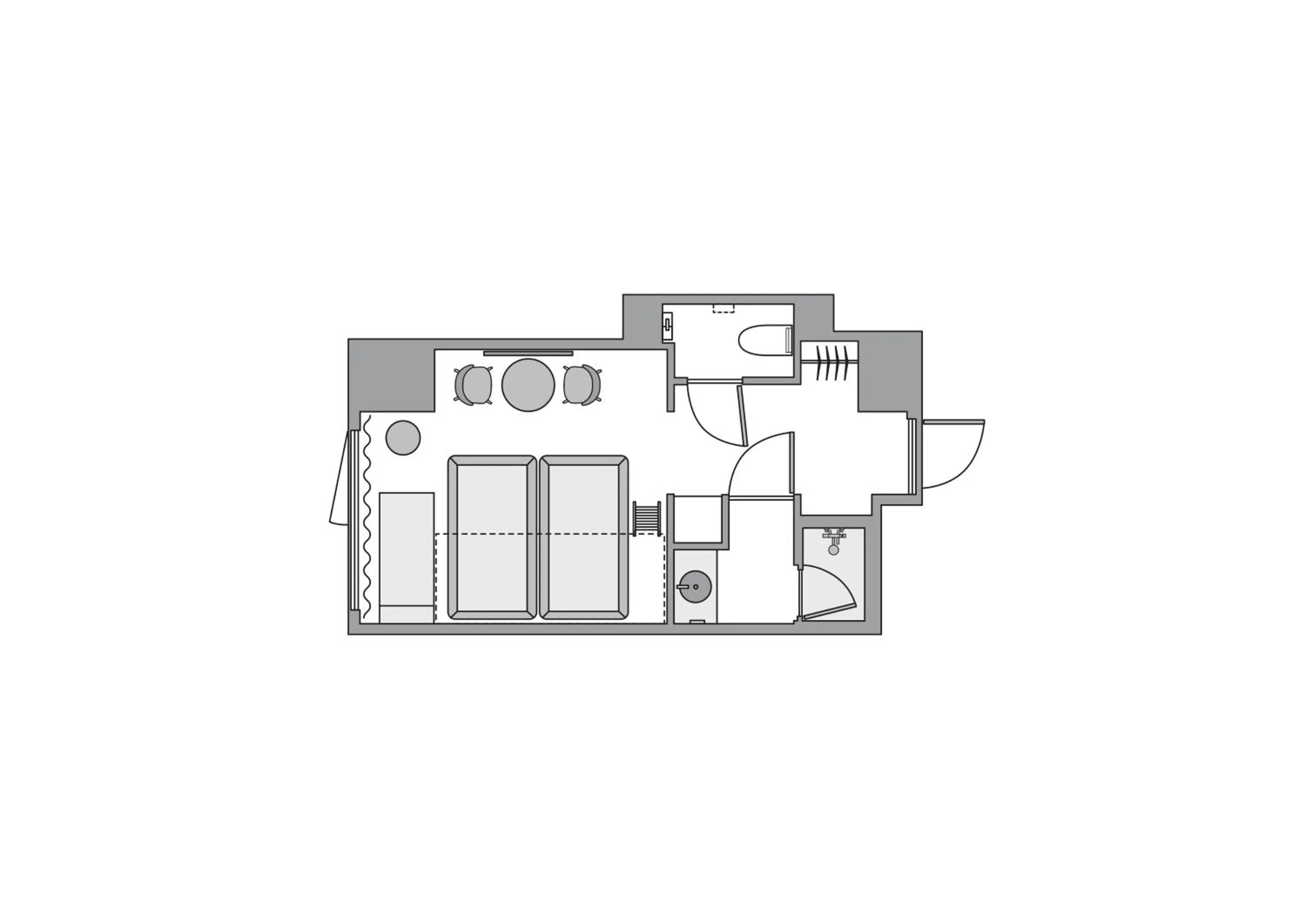 Floor plan in &Here SHINJUKU
