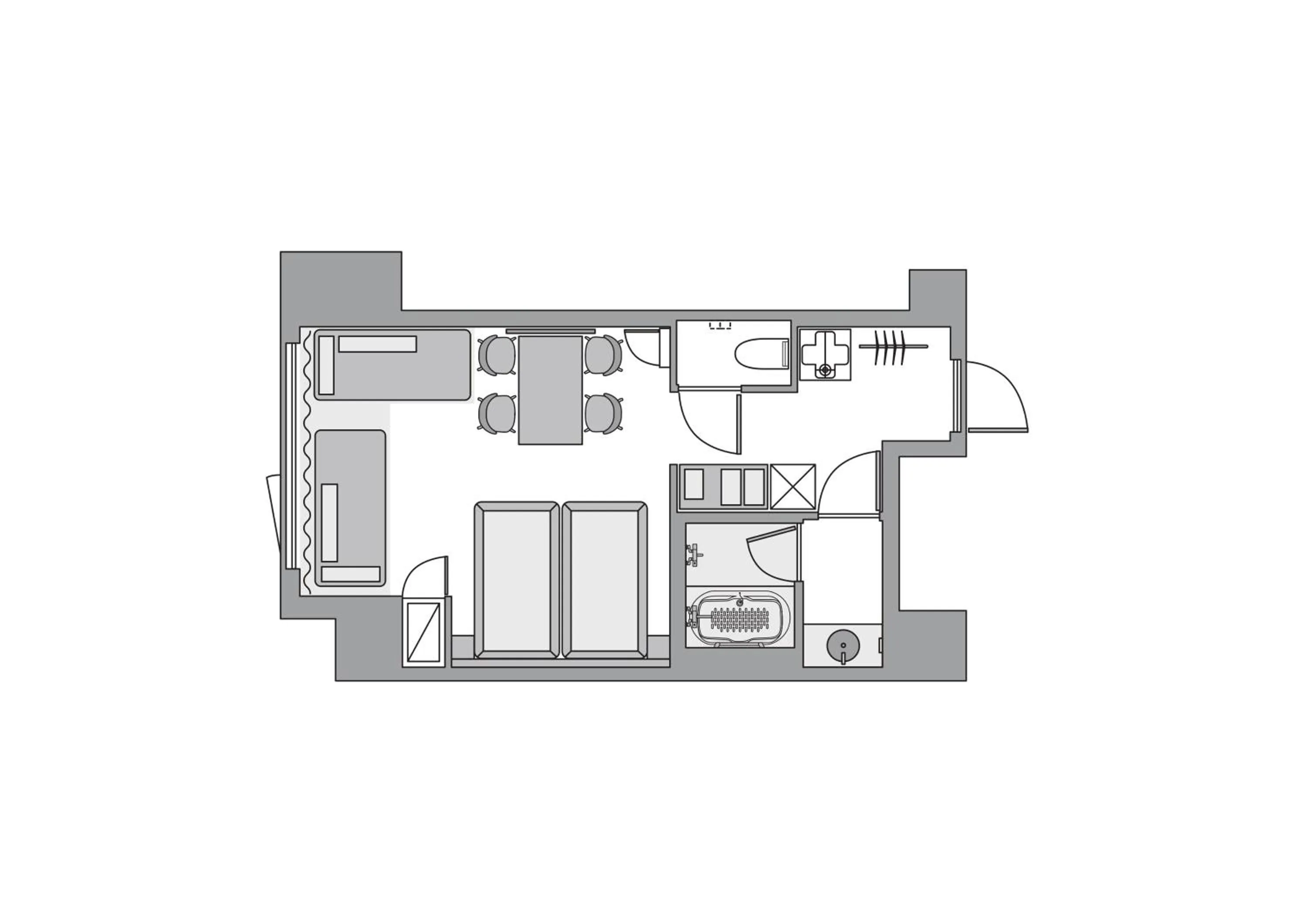 Floor plan in &Here SHINJUKU