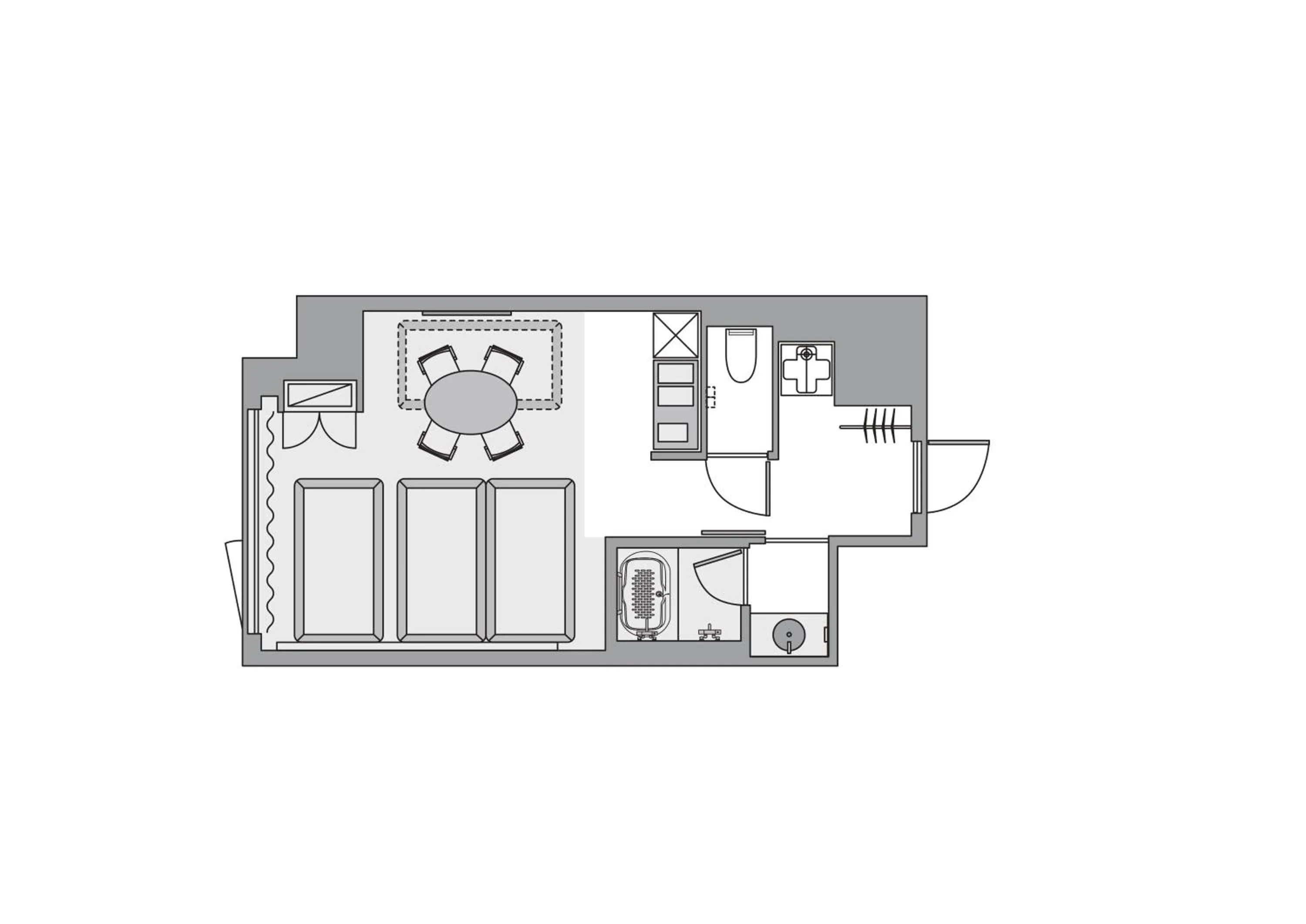 Floor plan in &Here SHINJUKU