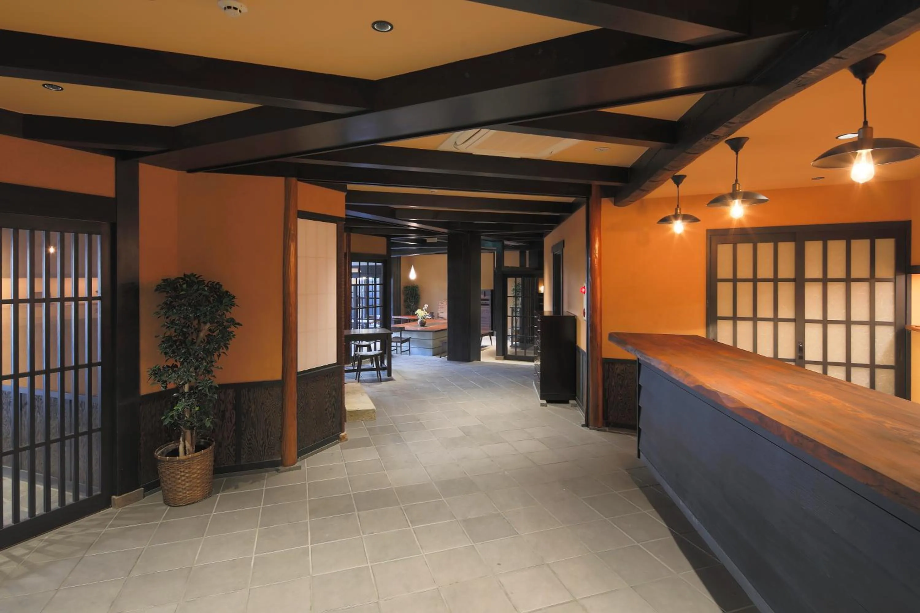 Living room in Kyomachiya Ryokan Sakura Urushitei