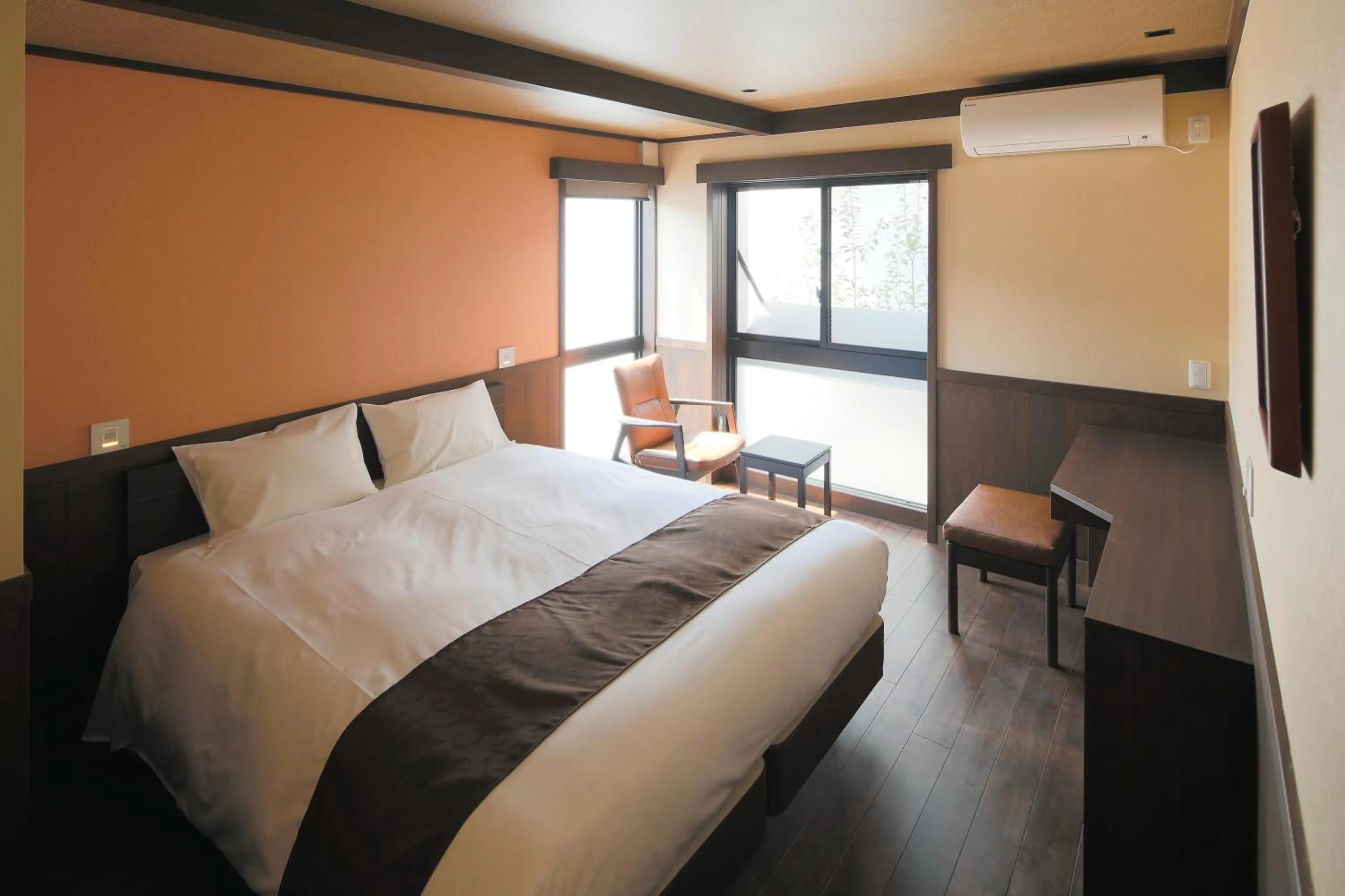 Bed in Kyomachiya Ryokan Sakura Urushitei