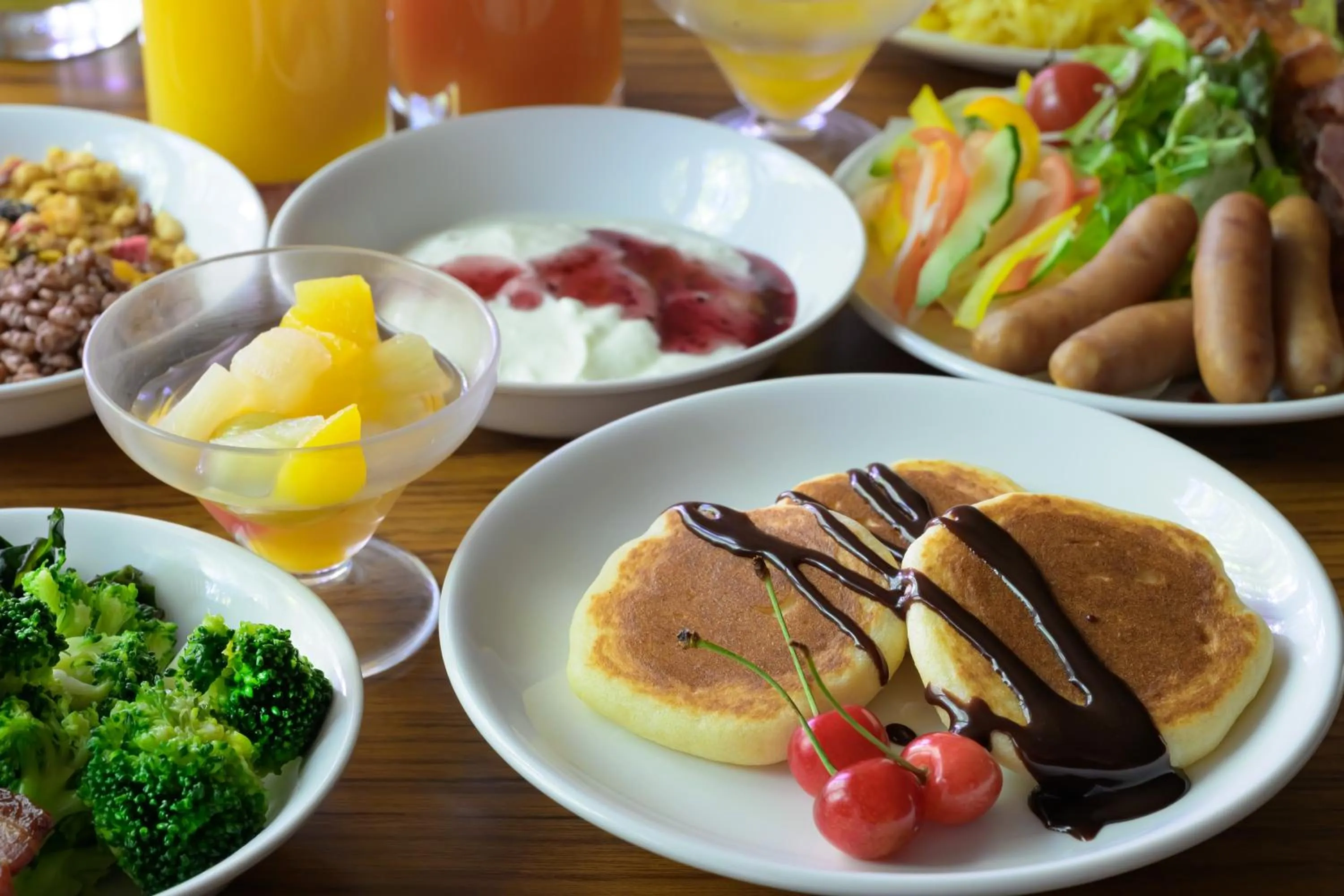 Breakfast in Senkeien Tsukioka Hotel