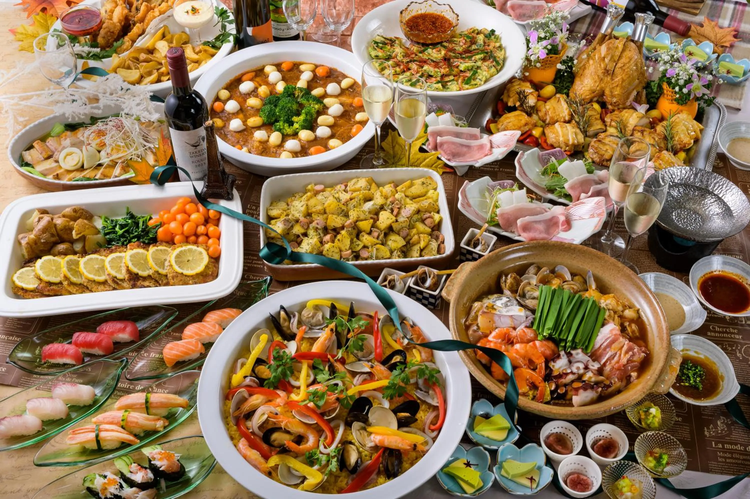 Food in Senkeien Tsukioka Hotel