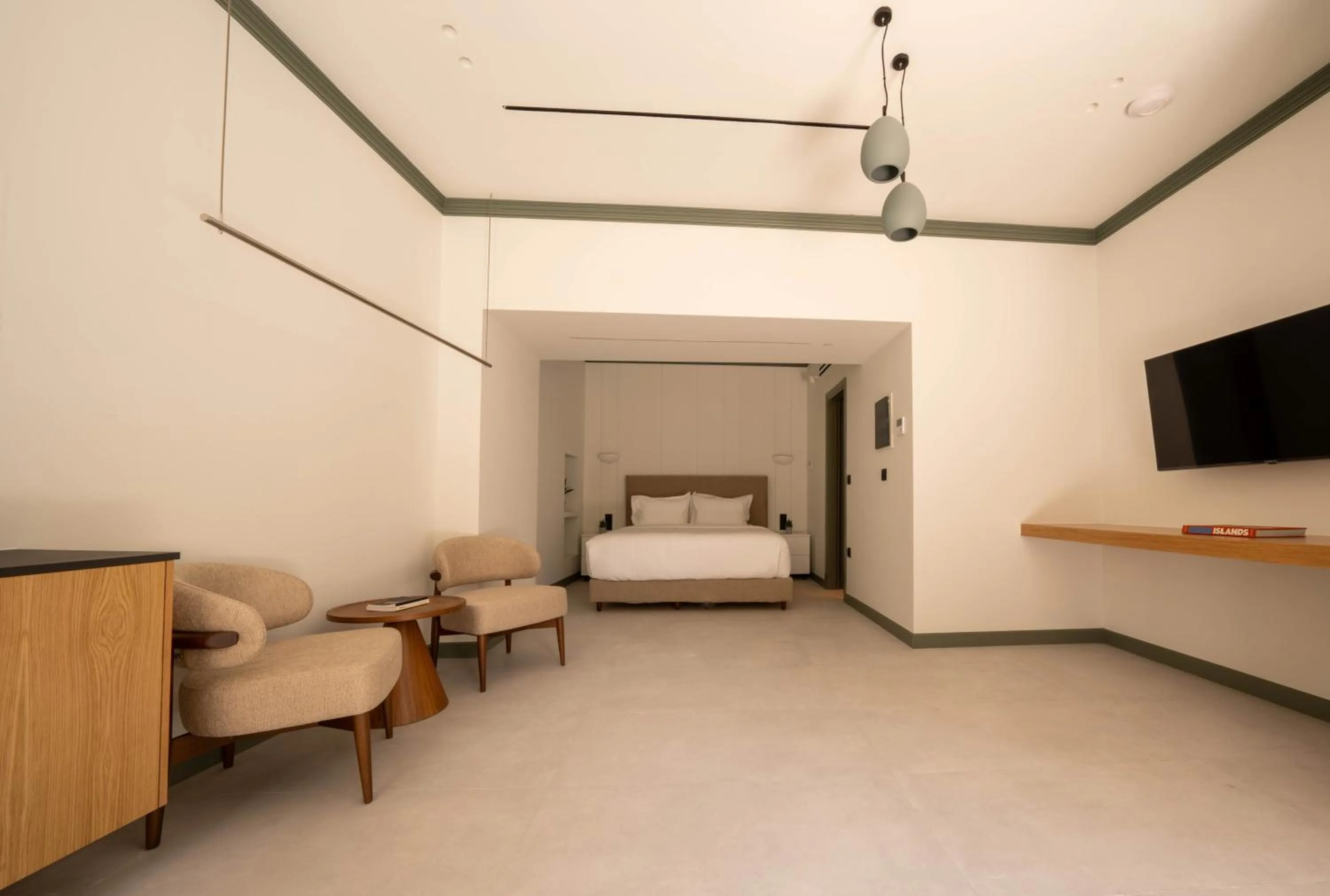 Bedroom, Bed in Whisper Athens Suites