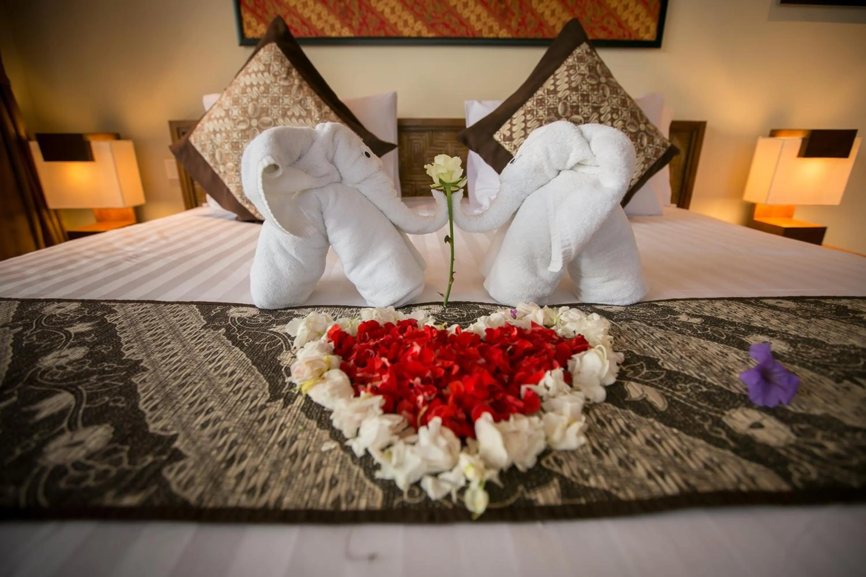 Decorative detail, Bed in Senetan Villas and Spa Resort