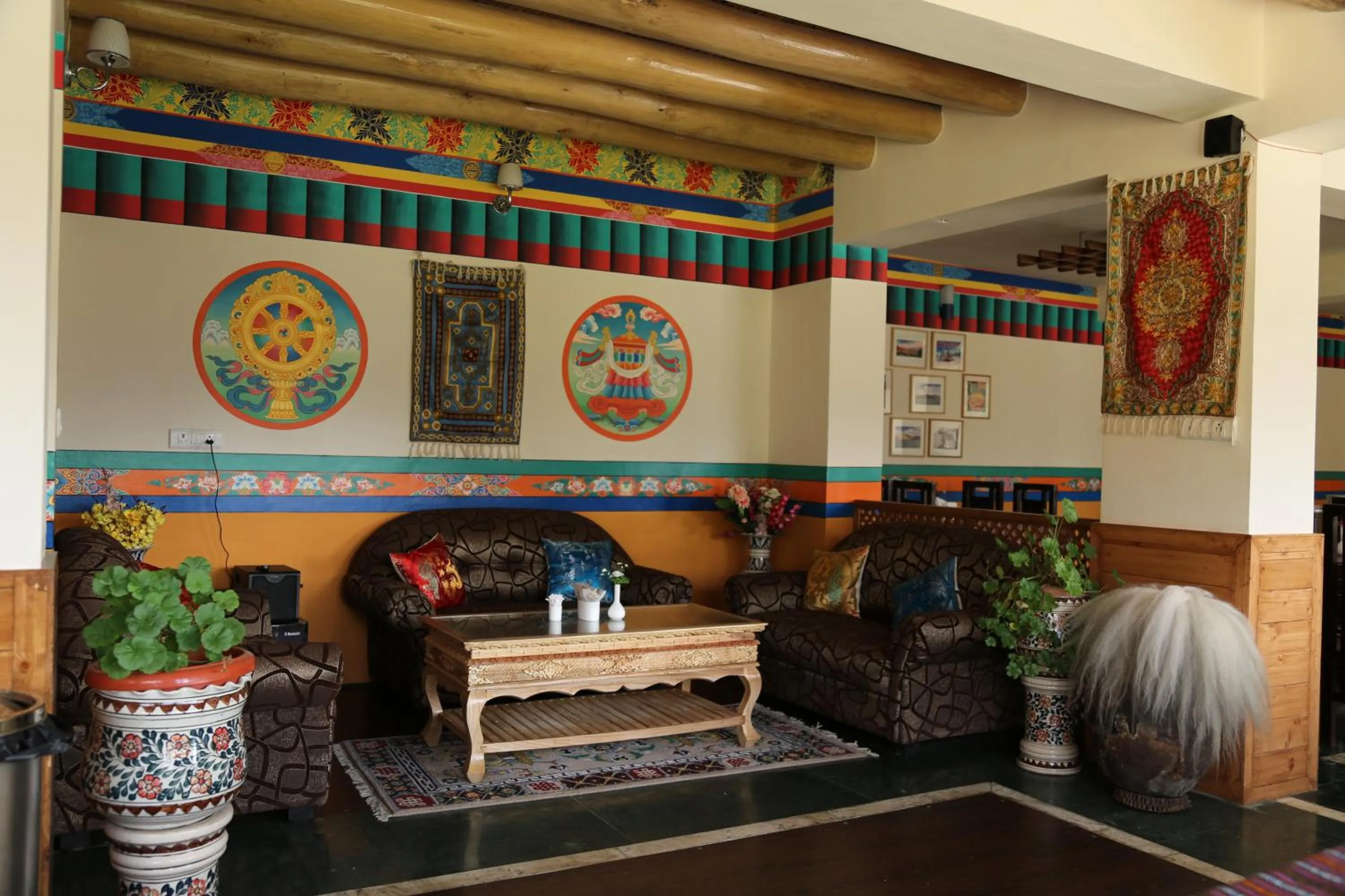Decorative detail in Ladakh Himalayan Retreat