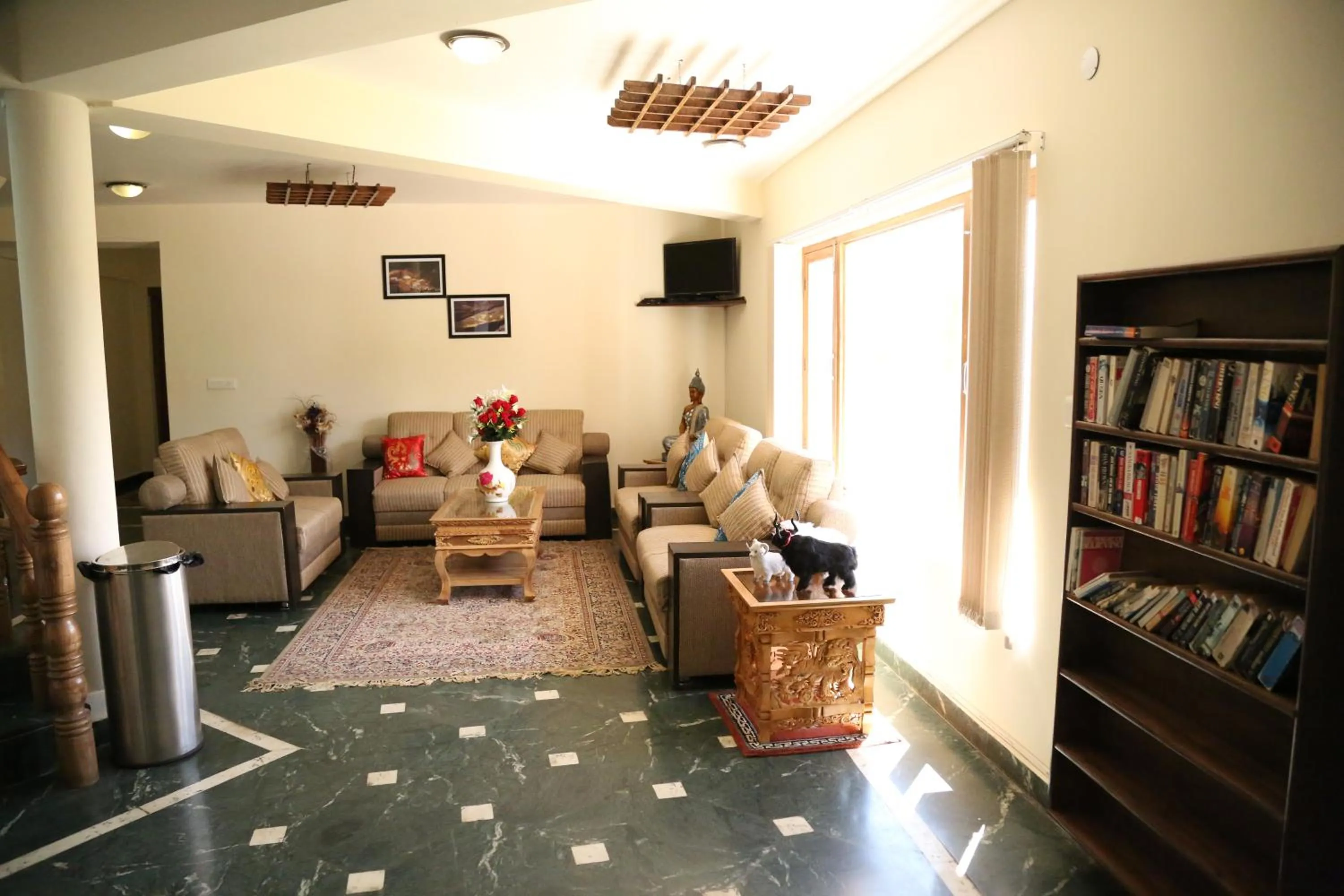 Seating area in Ladakh Himalayan Retreat