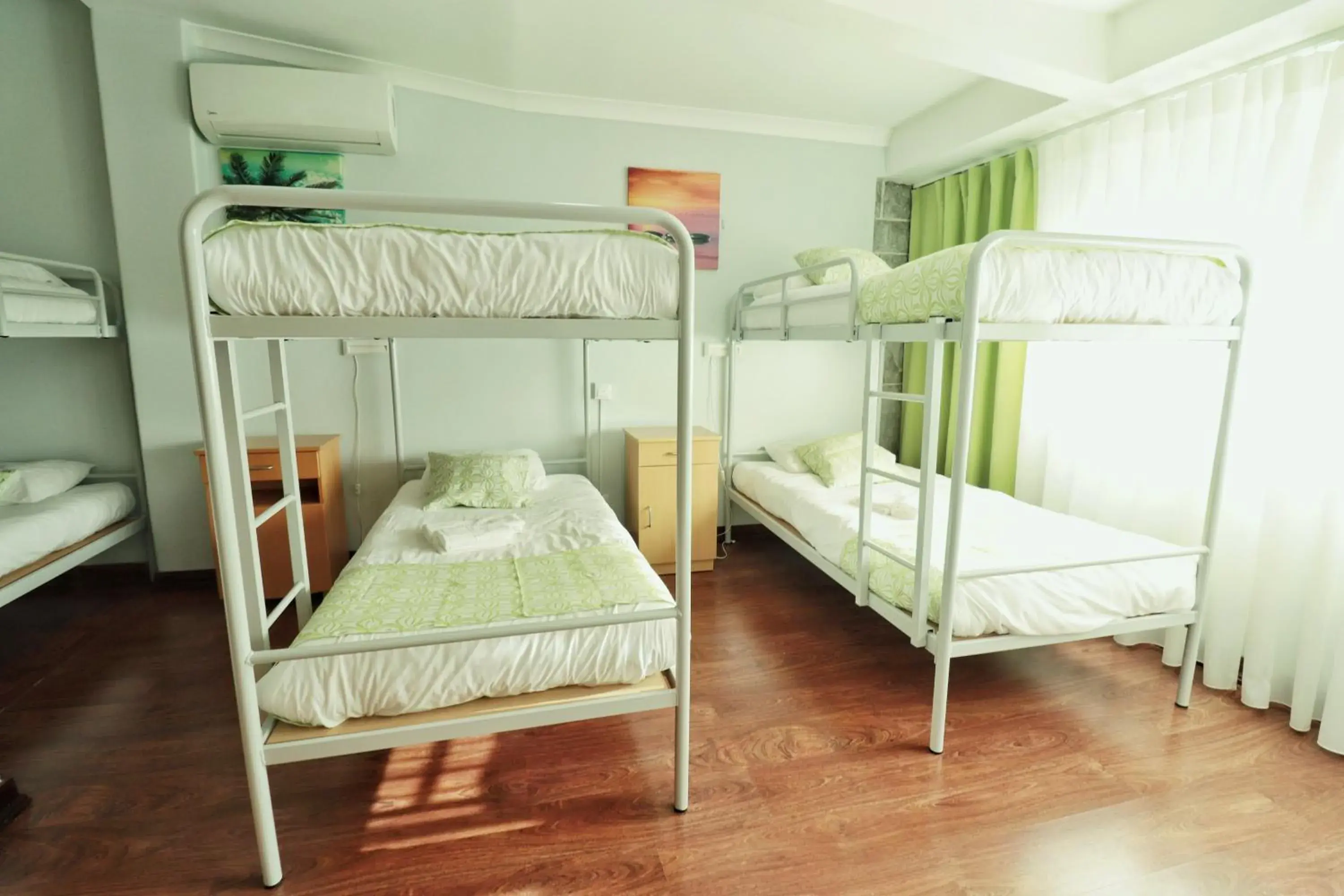 Bunk Bed in Female Dormitory Room in Hostel Jardins de São Luís Bunk Bed in Female Dormitory Room in Hostel Jardins de São Luís