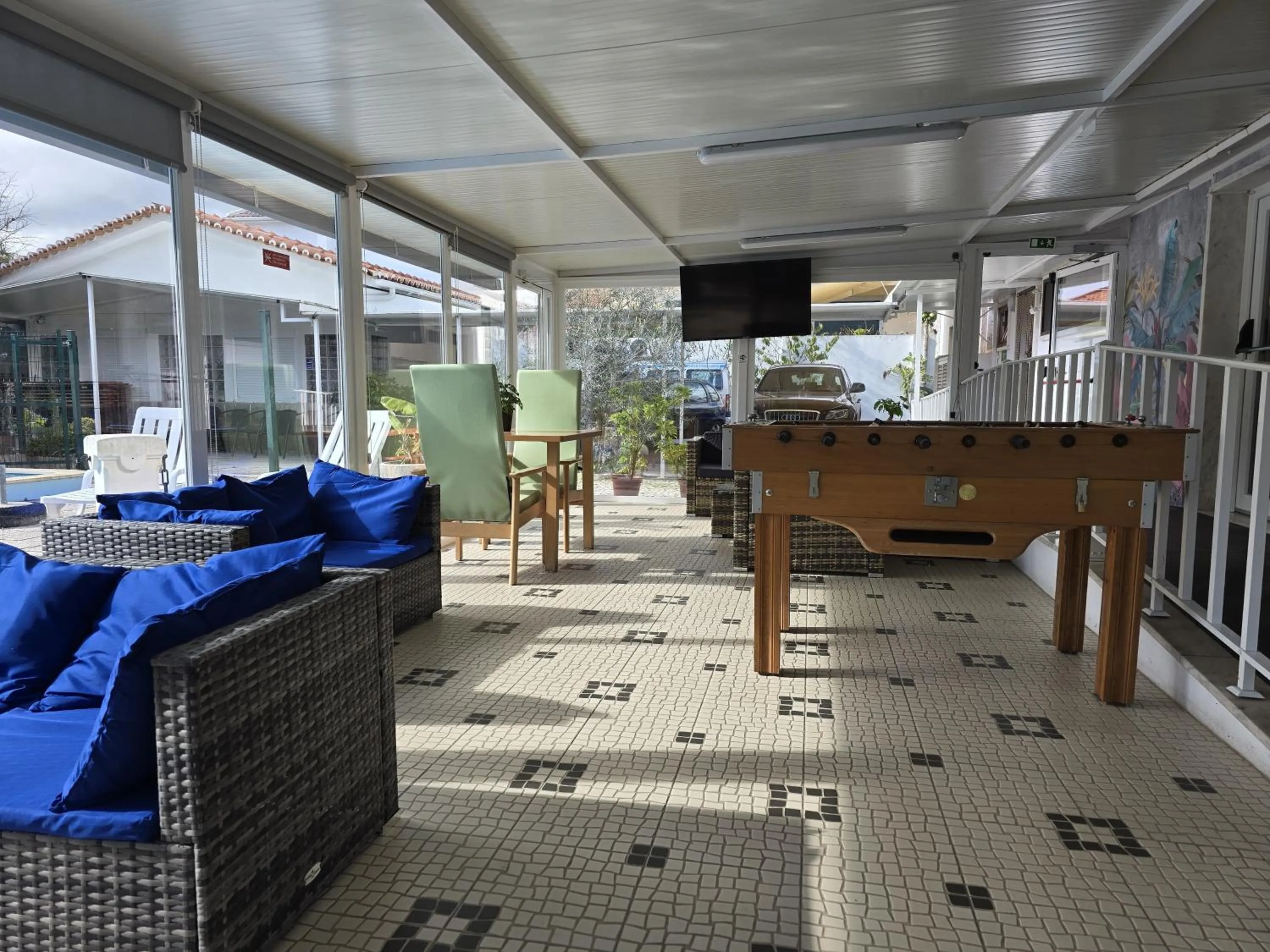 Lounge or bar in Hostel Jardins de São Luís