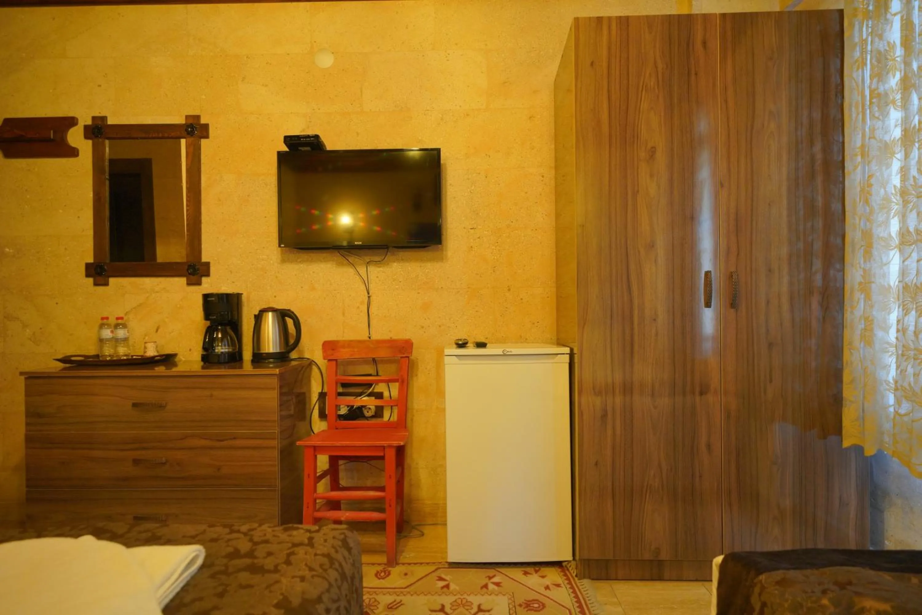 Bed in Goreme Cave Rooms&Pool