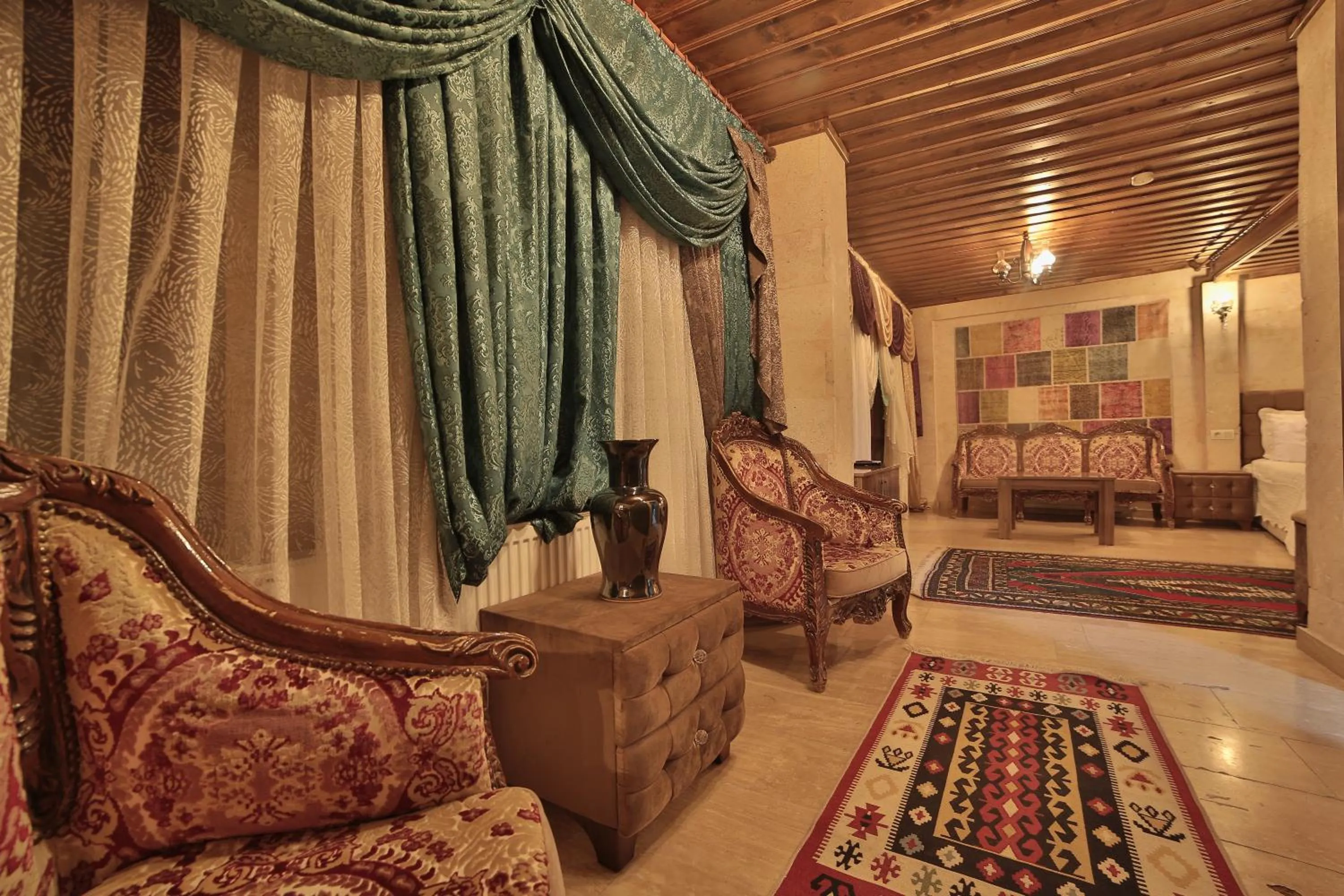 Living room in Goreme Cave Rooms&Pool