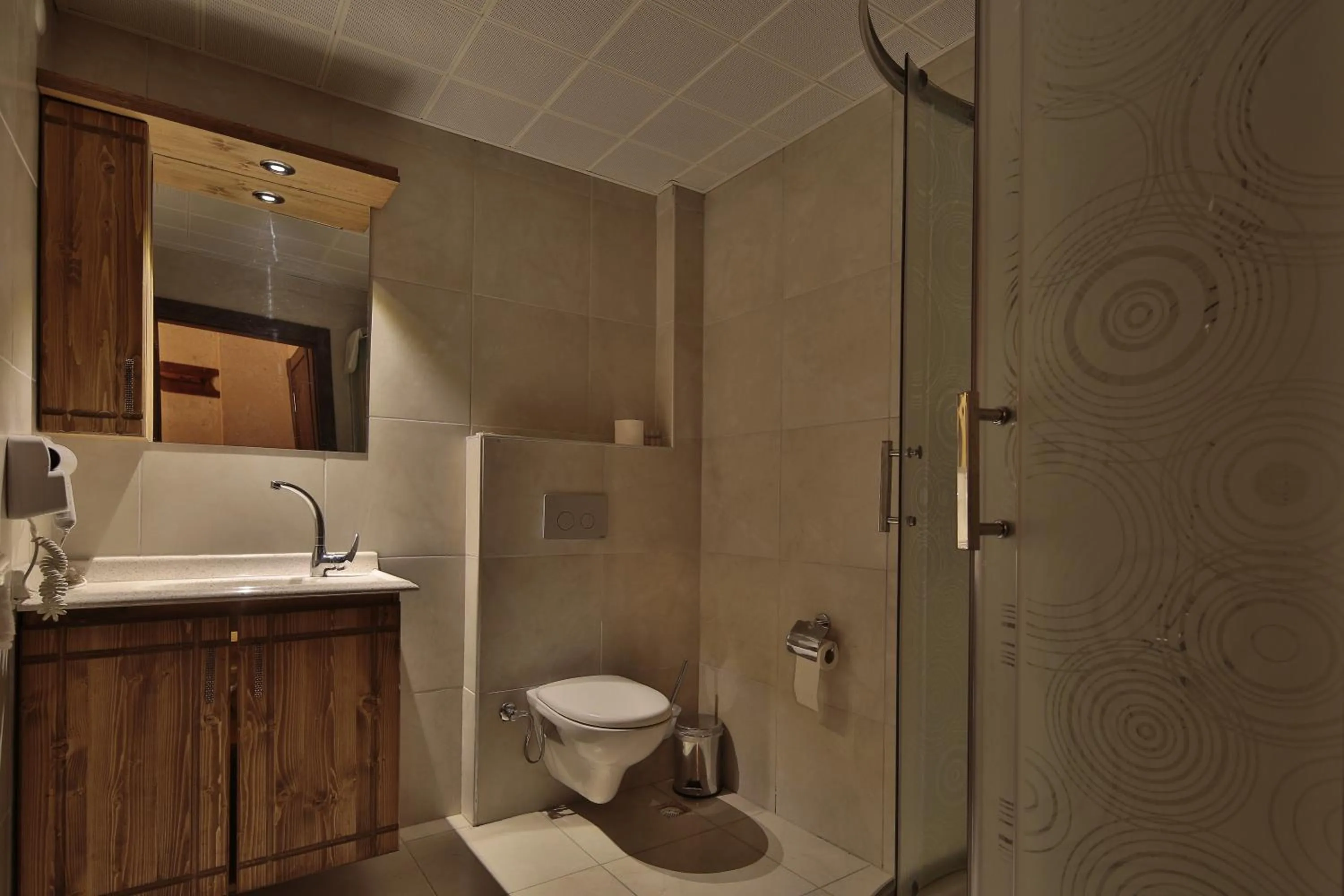 Shower in Goreme Cave Rooms&Pool