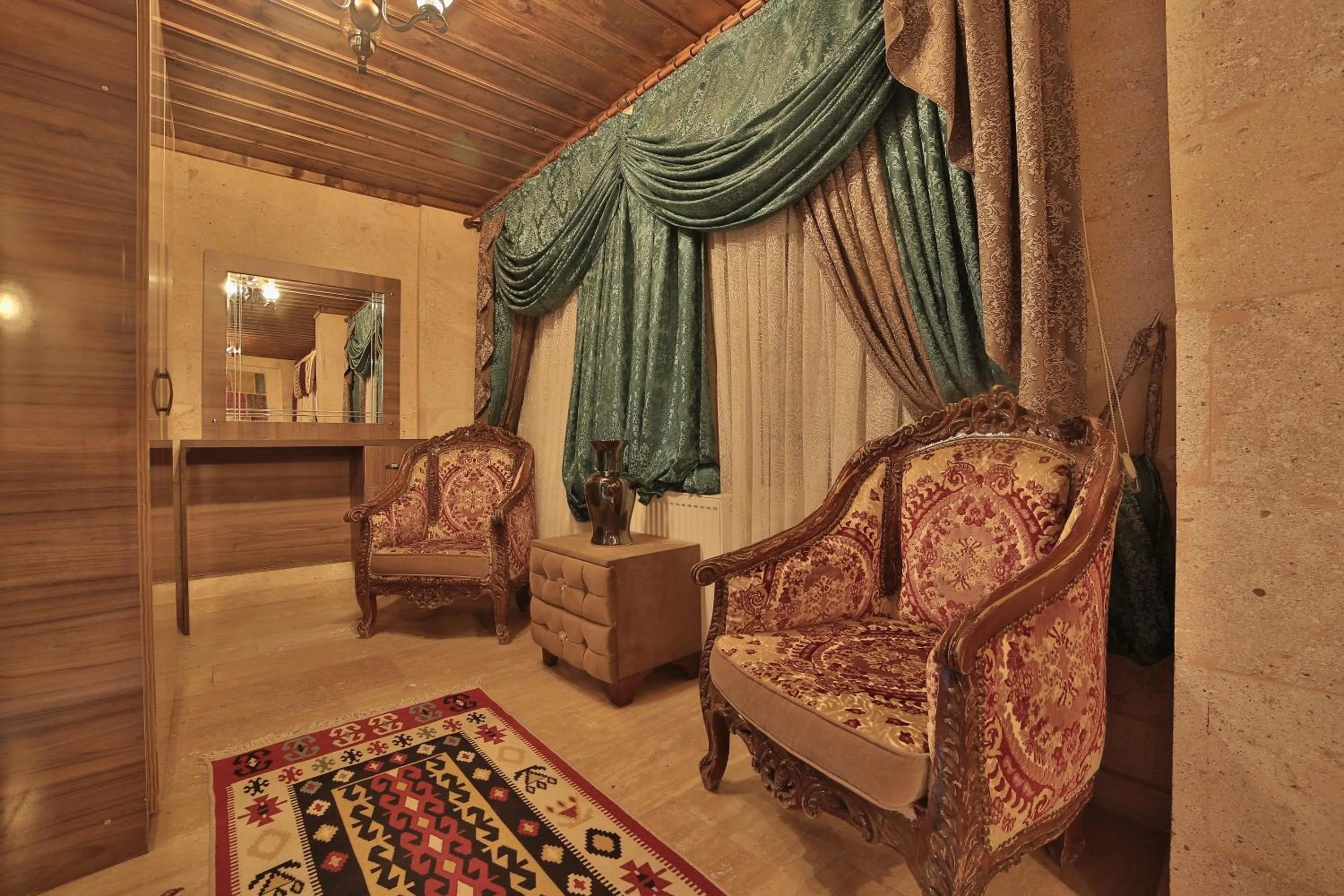 Living room in Goreme Cave Rooms&Pool