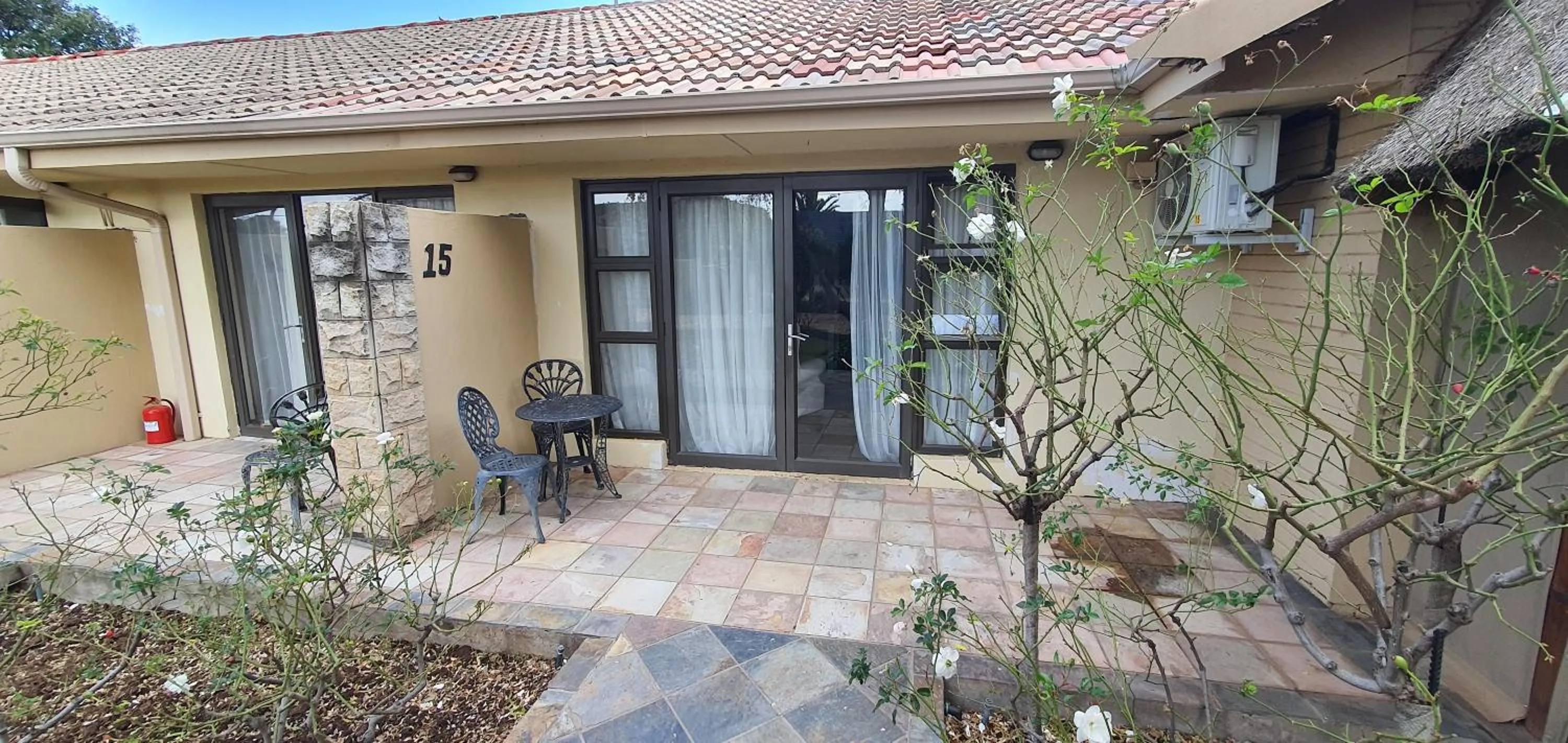 Patio in Acacia Lodge